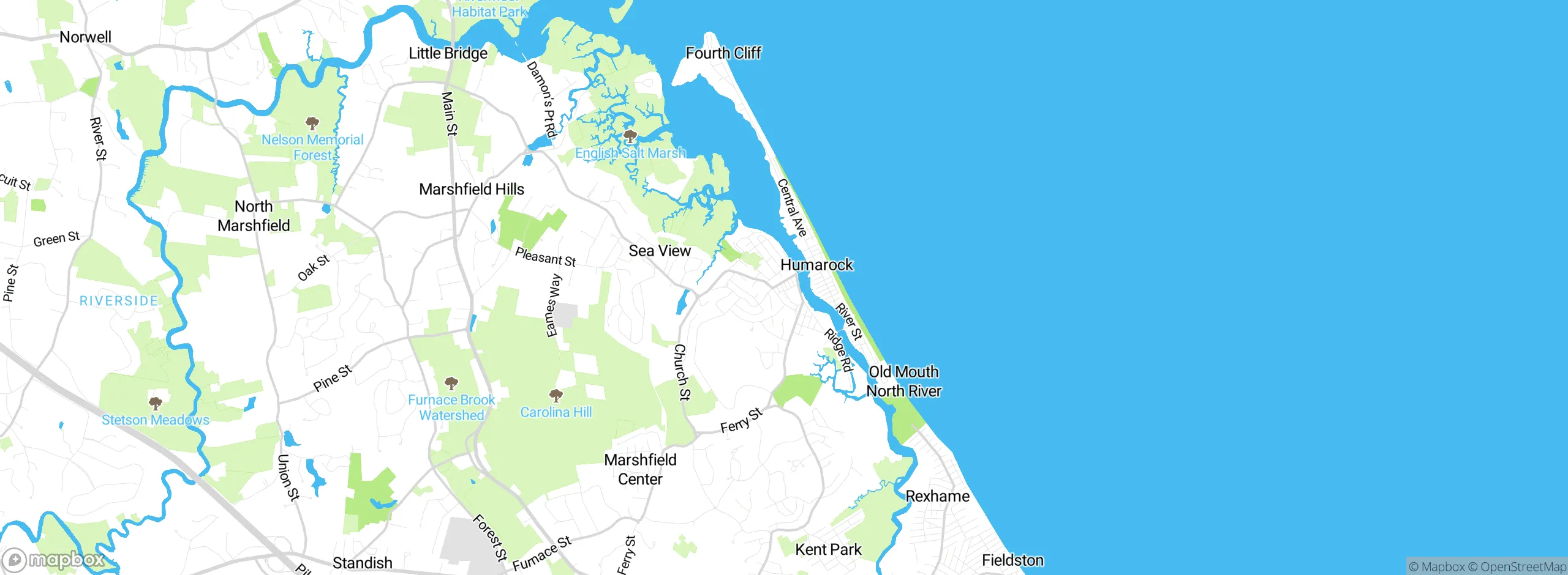 Map showing approximate location