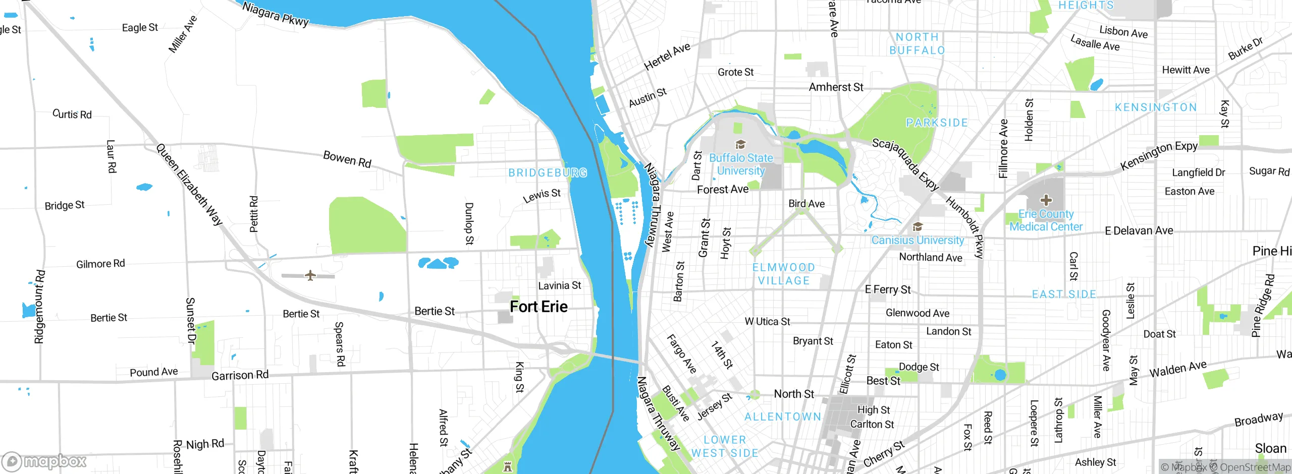 Map showing approximate location