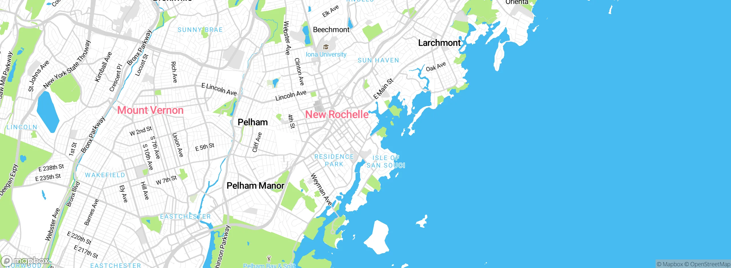 Map showing approximate location