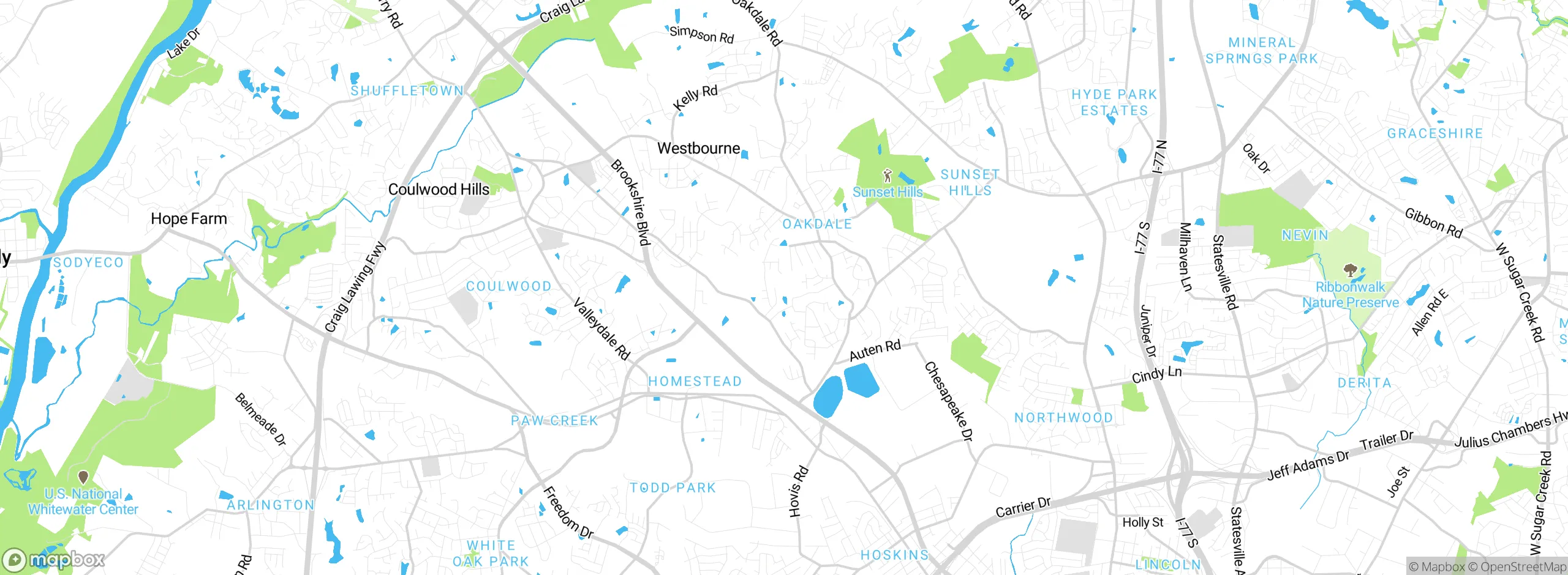 Map showing approximate location