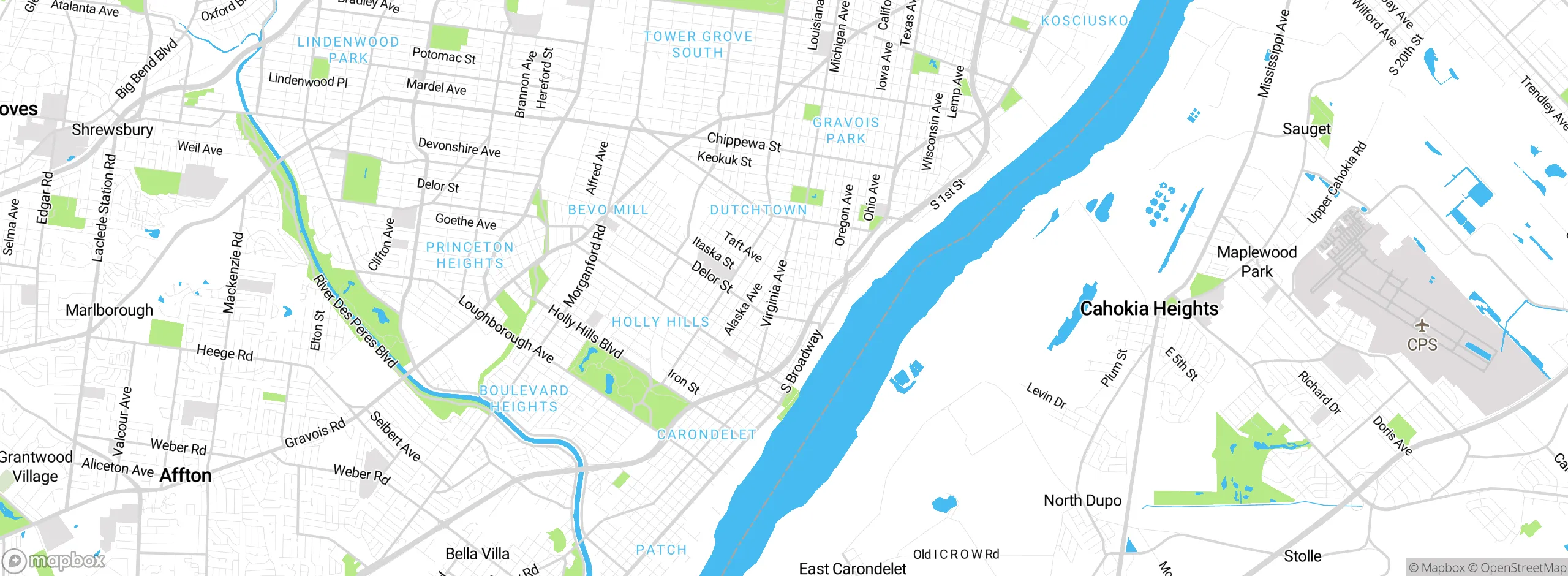 Map showing approximate location