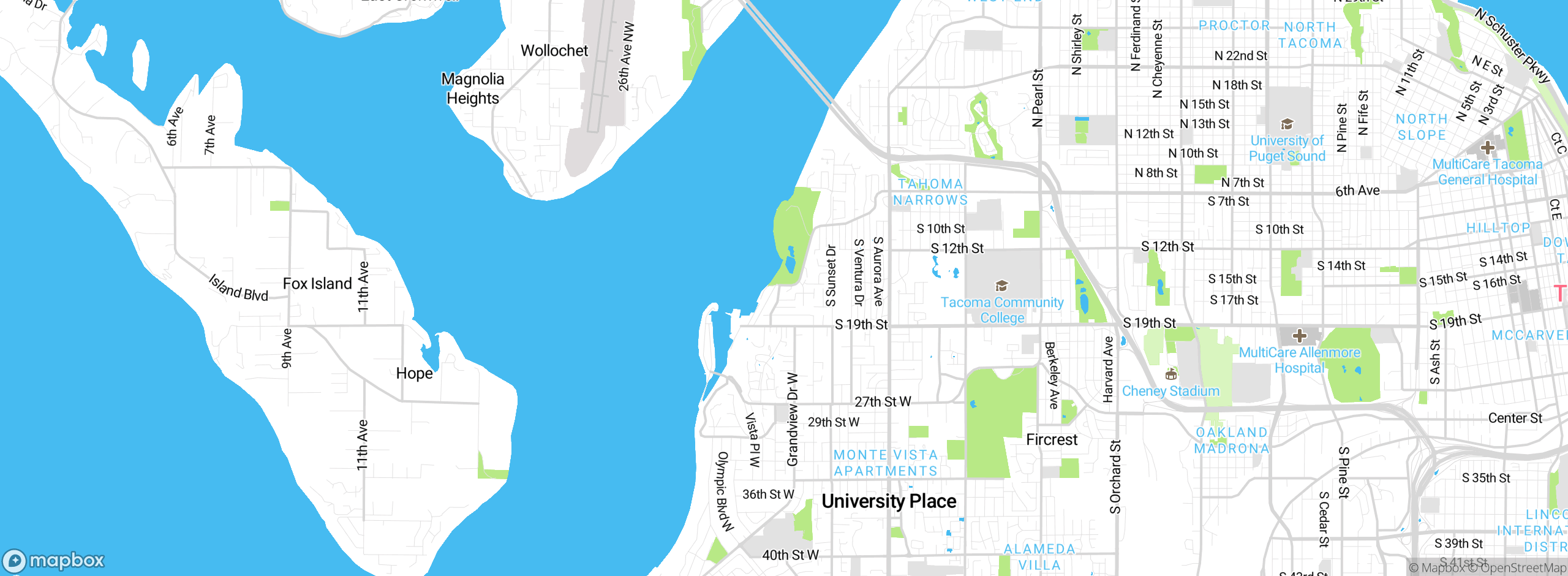 Map showing approximate location