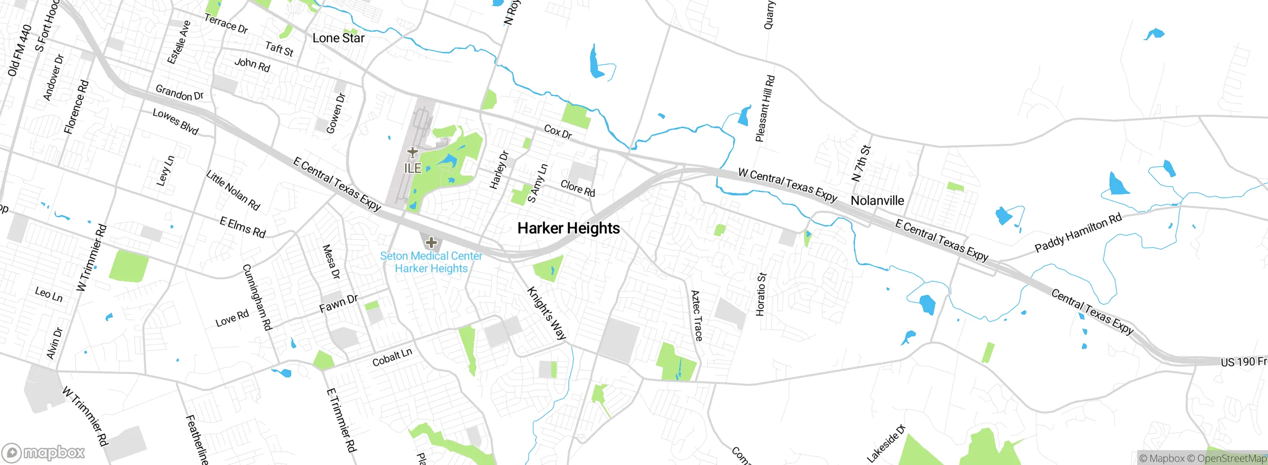 Map showing approximate location