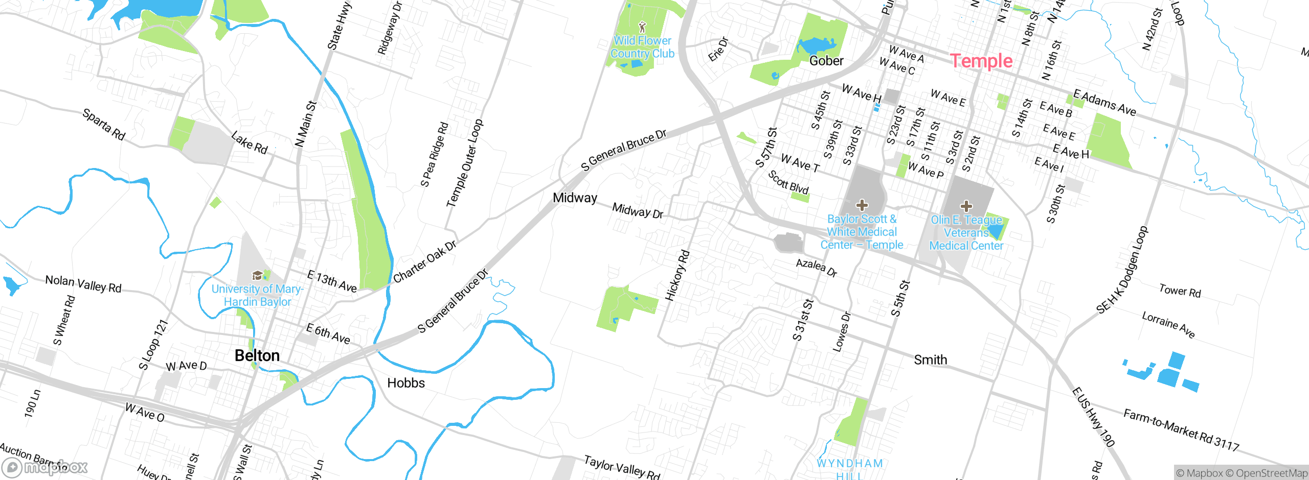 Map showing approximate location