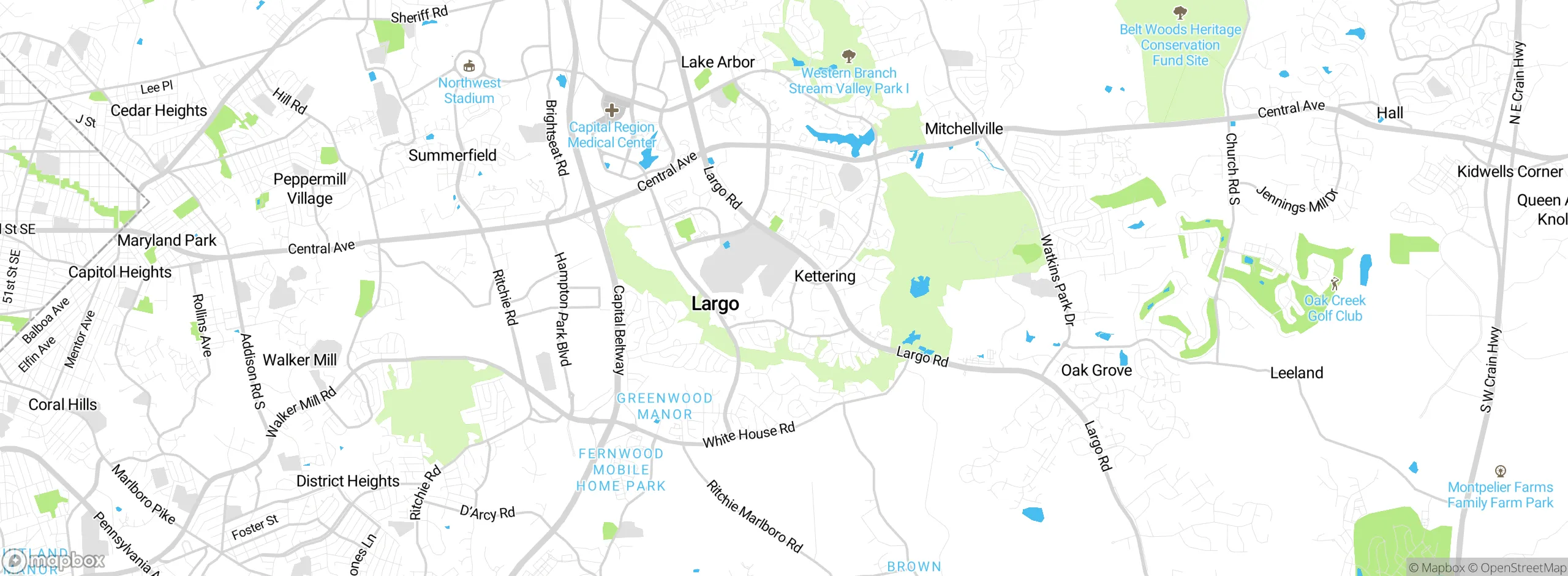 Map showing approximate location