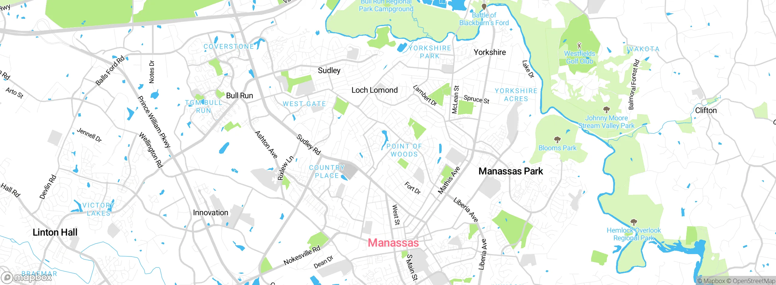 Map showing approximate location
