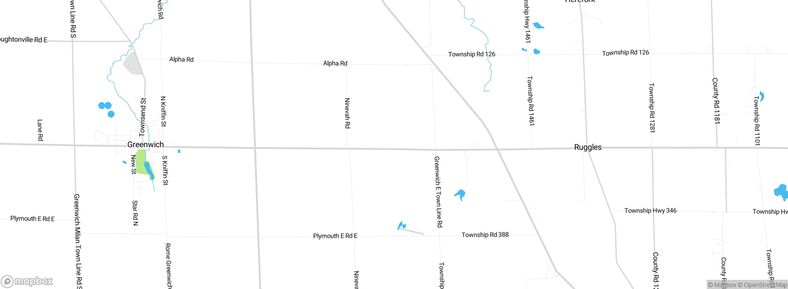 Map showing approximate location