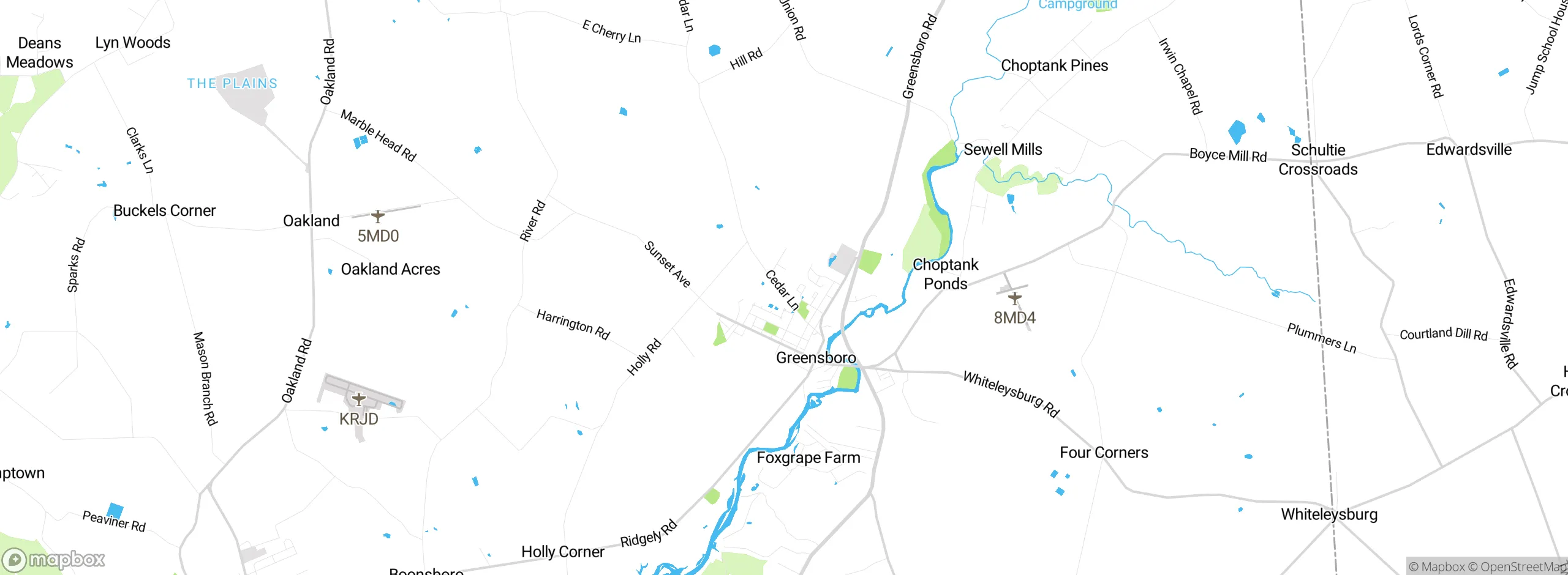 Map showing approximate location