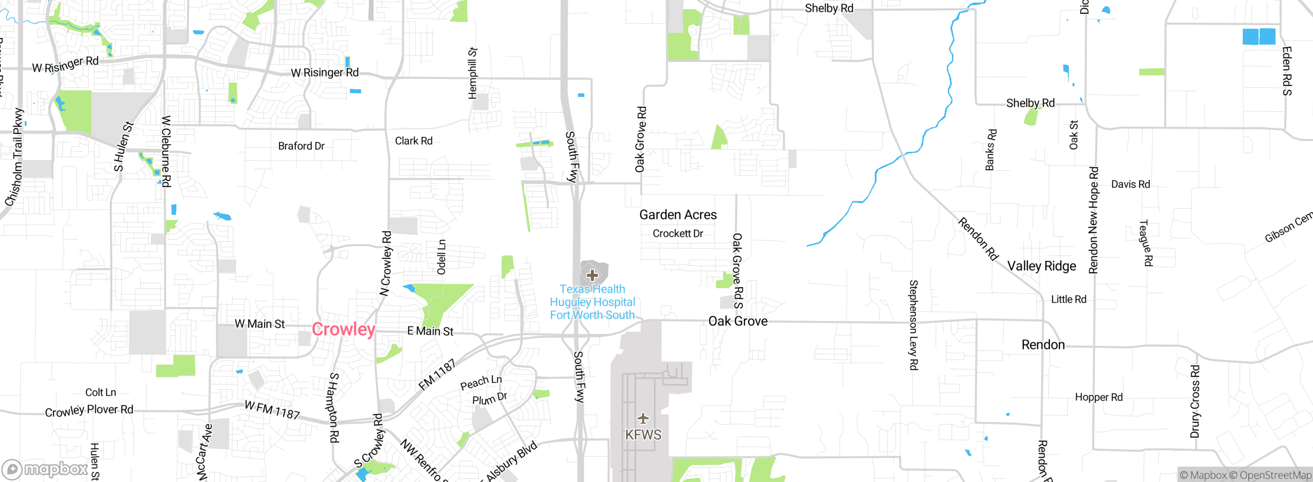Map showing approximate location