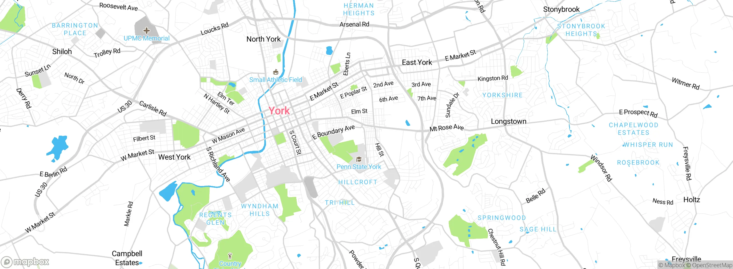 Map showing approximate location