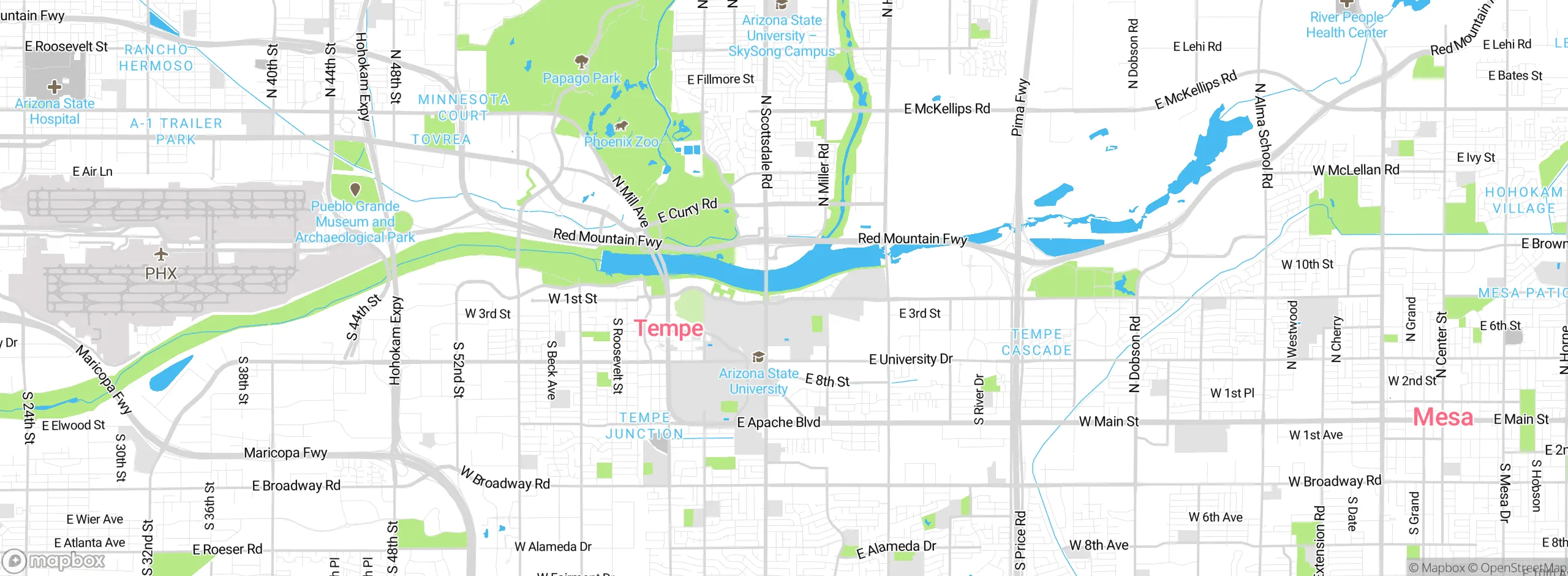 Map showing approximate location