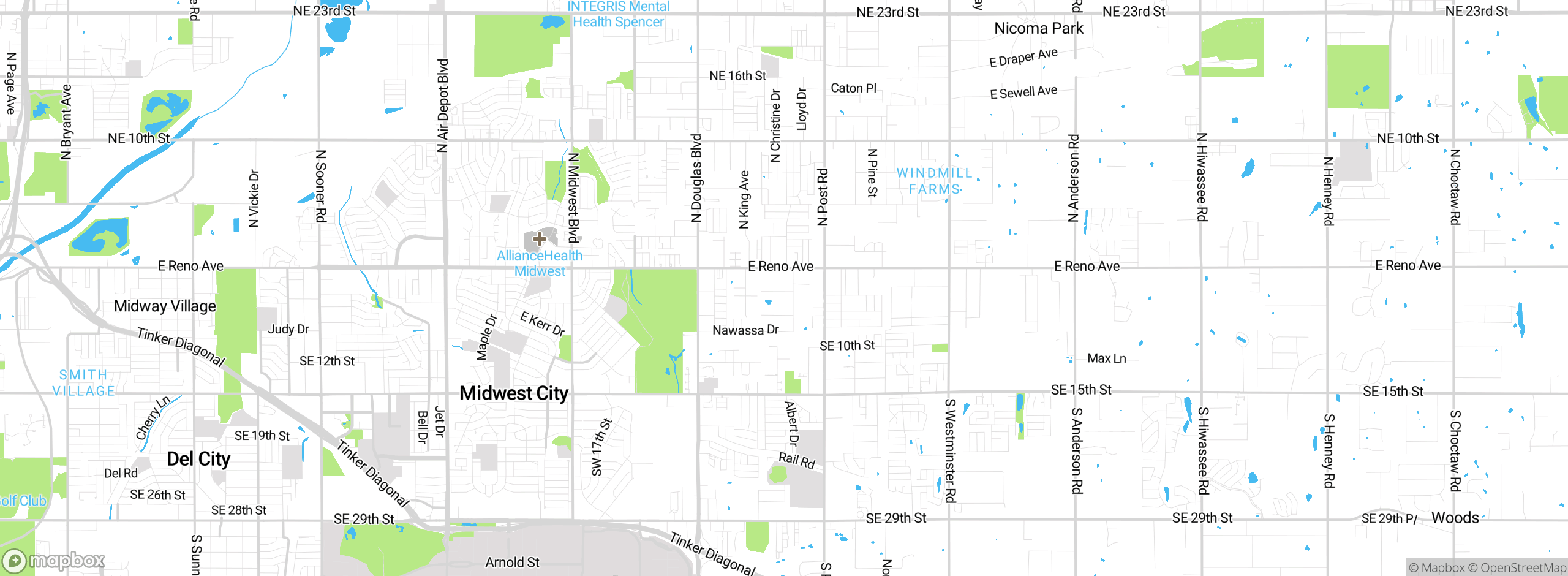 Map showing approximate location