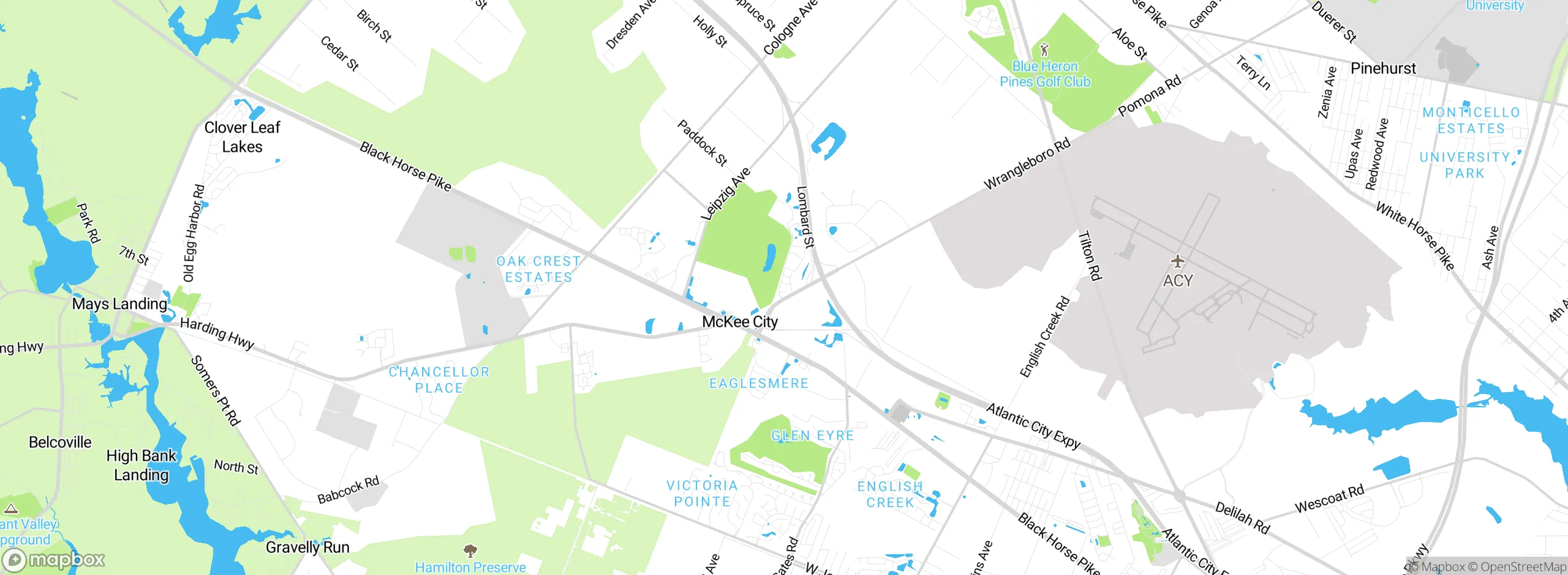 Map showing approximate location