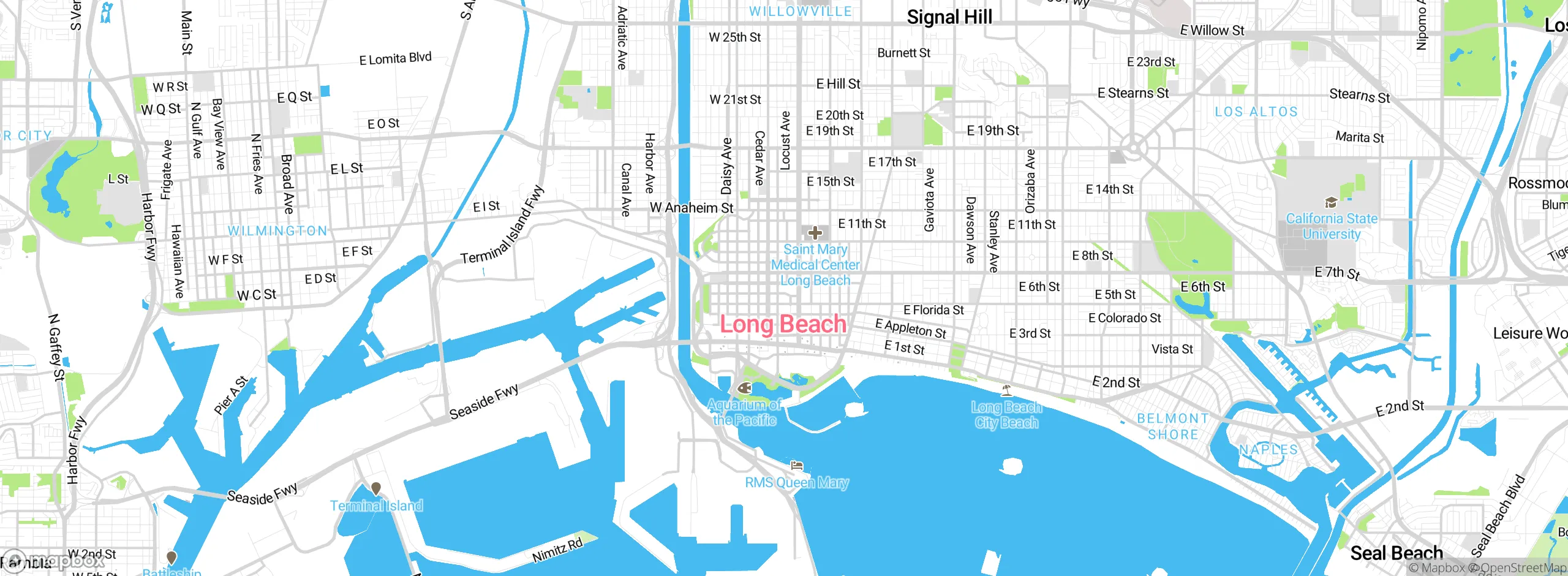 Map showing approximate location