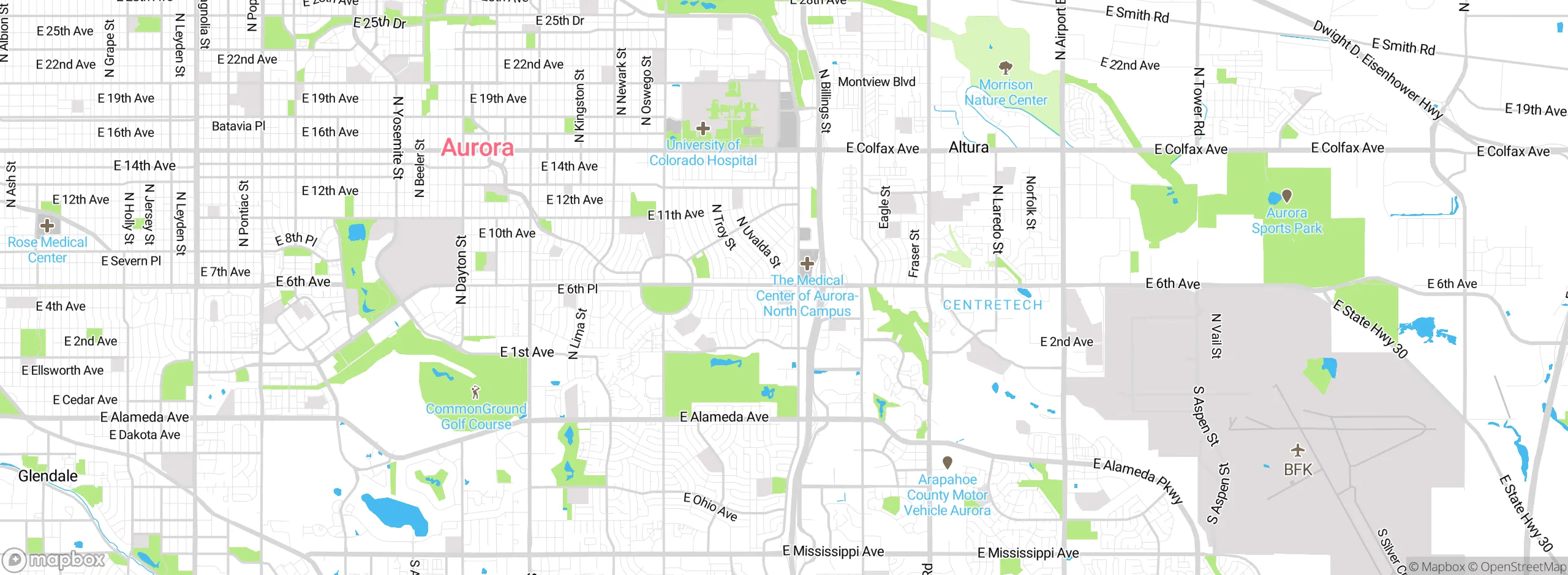 Map showing approximate location