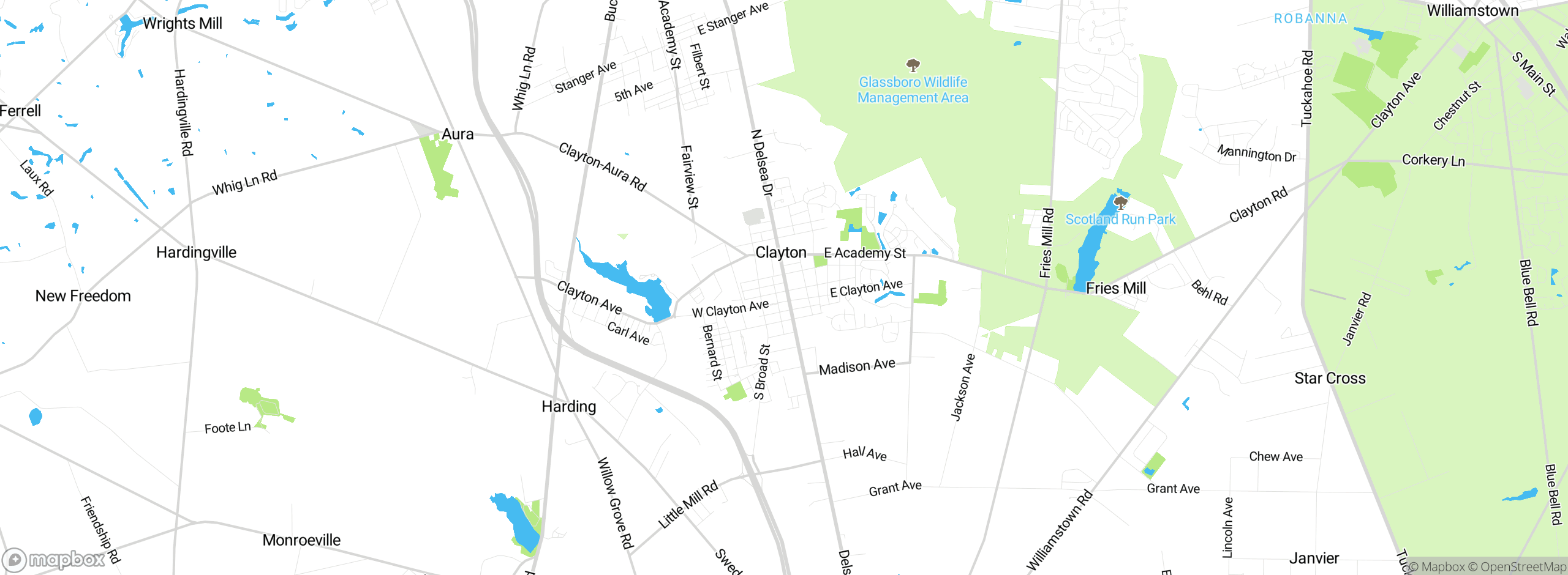 Map showing approximate location