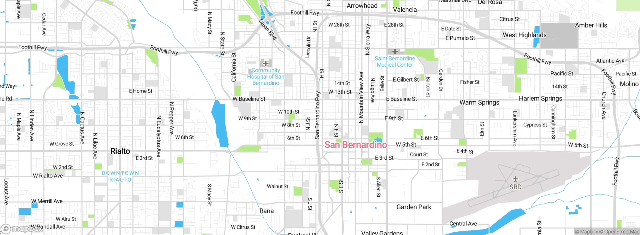 Map showing approximate location