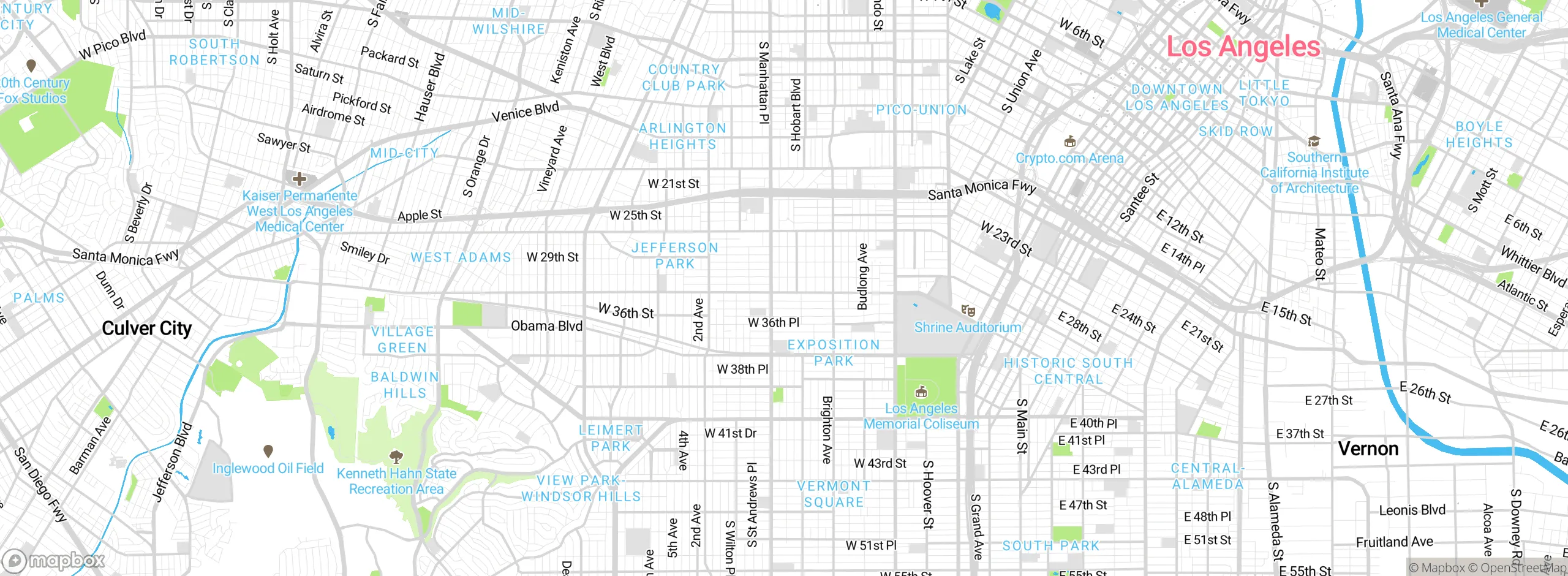 Map showing approximate location