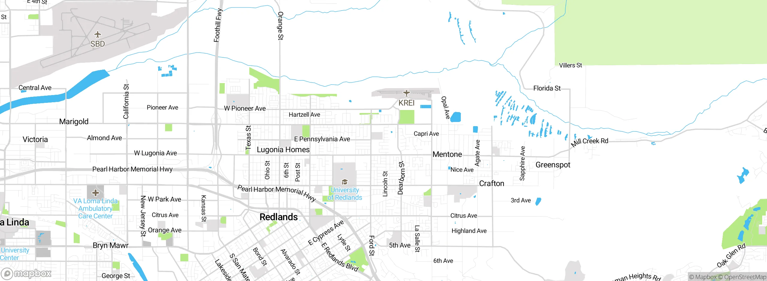 Map showing approximate location