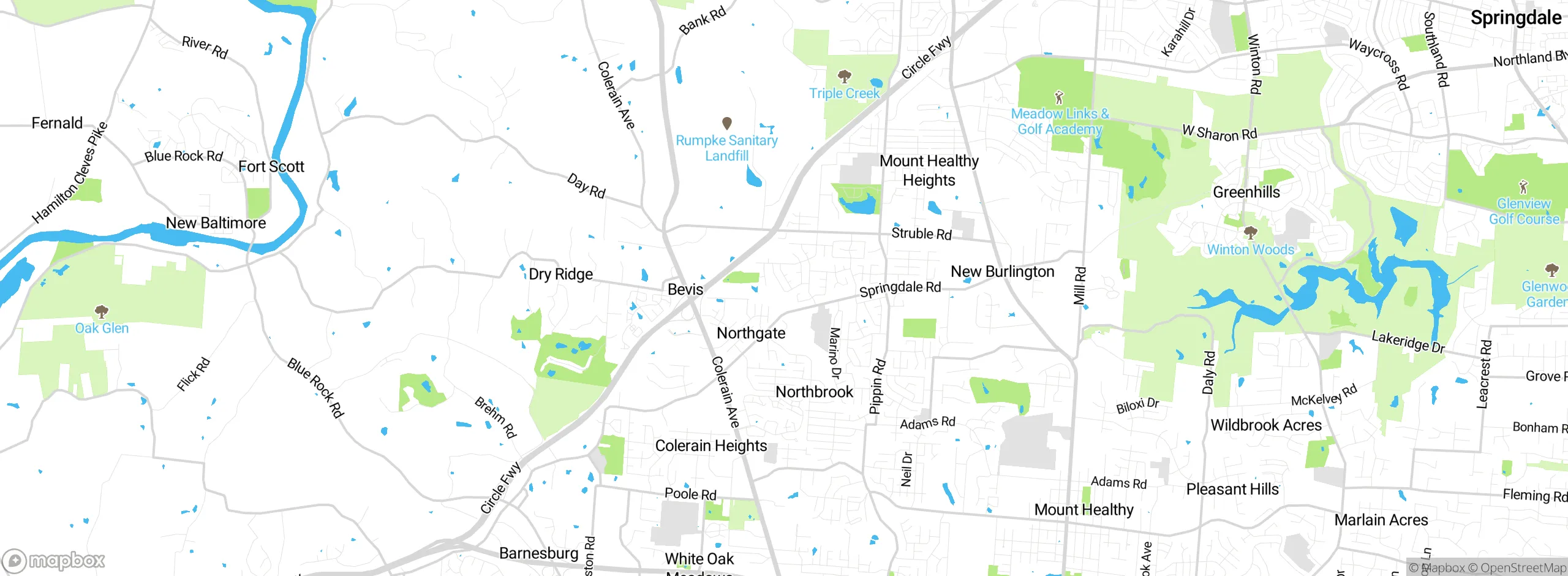 Map showing approximate location