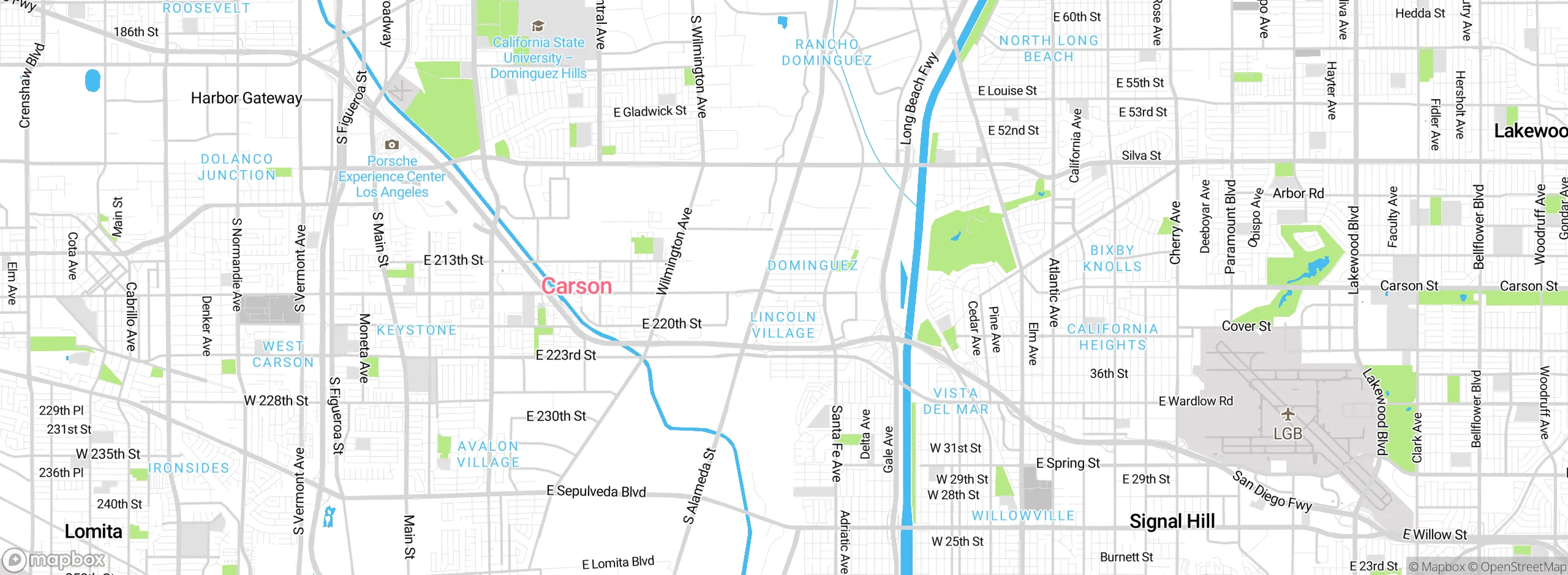 Map showing approximate location