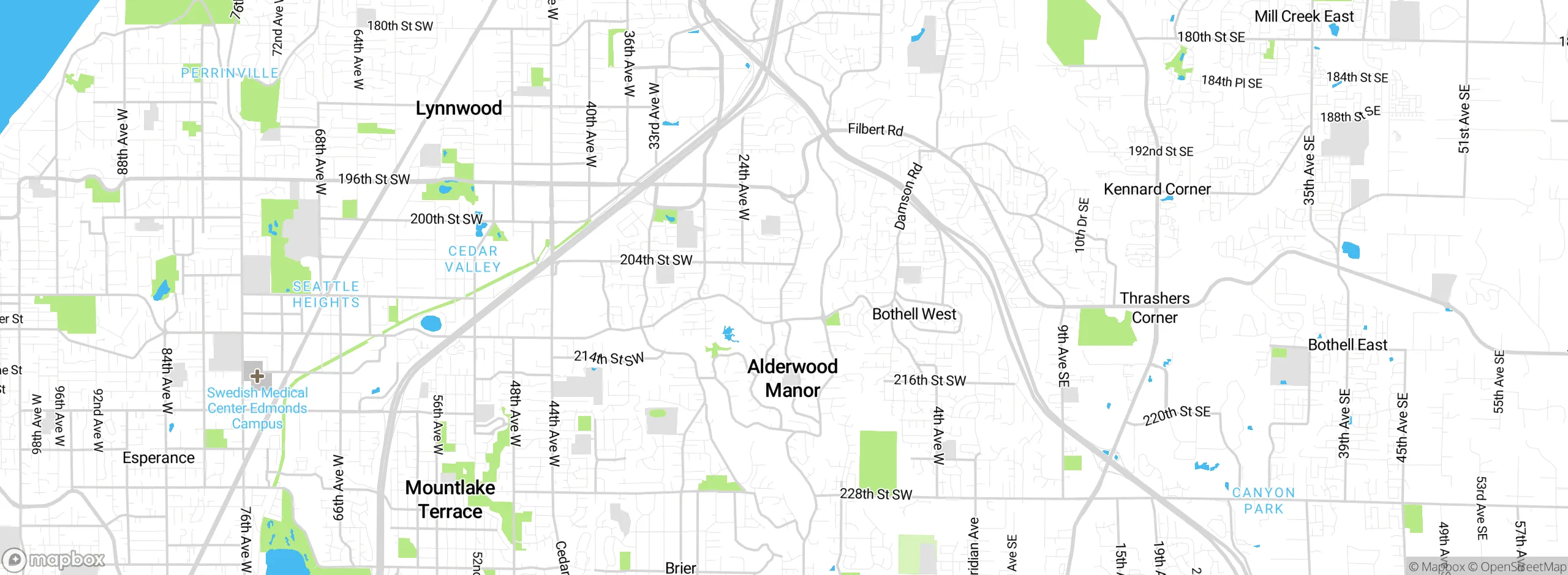 Map showing approximate location