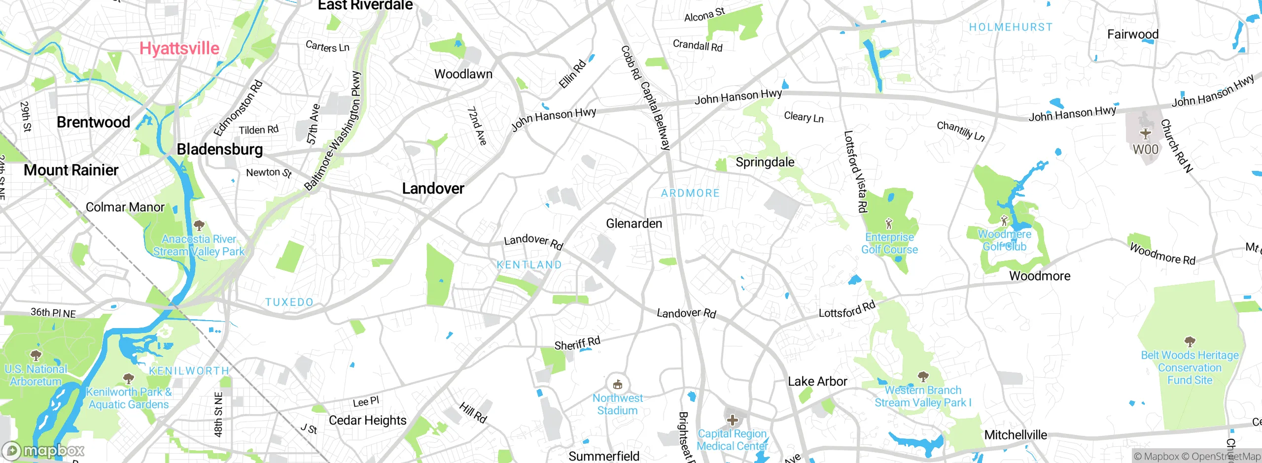 Map showing approximate location