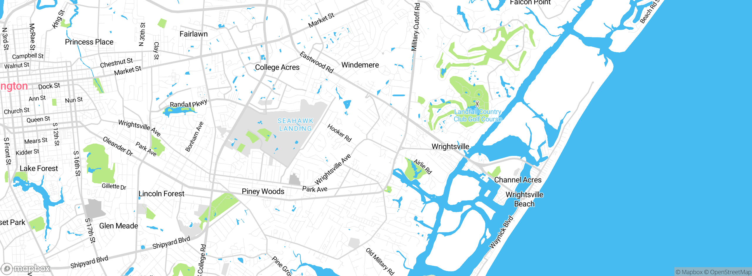 Map showing approximate location