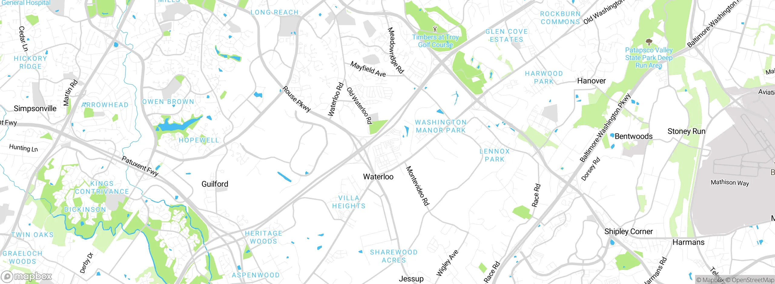 Map showing approximate location