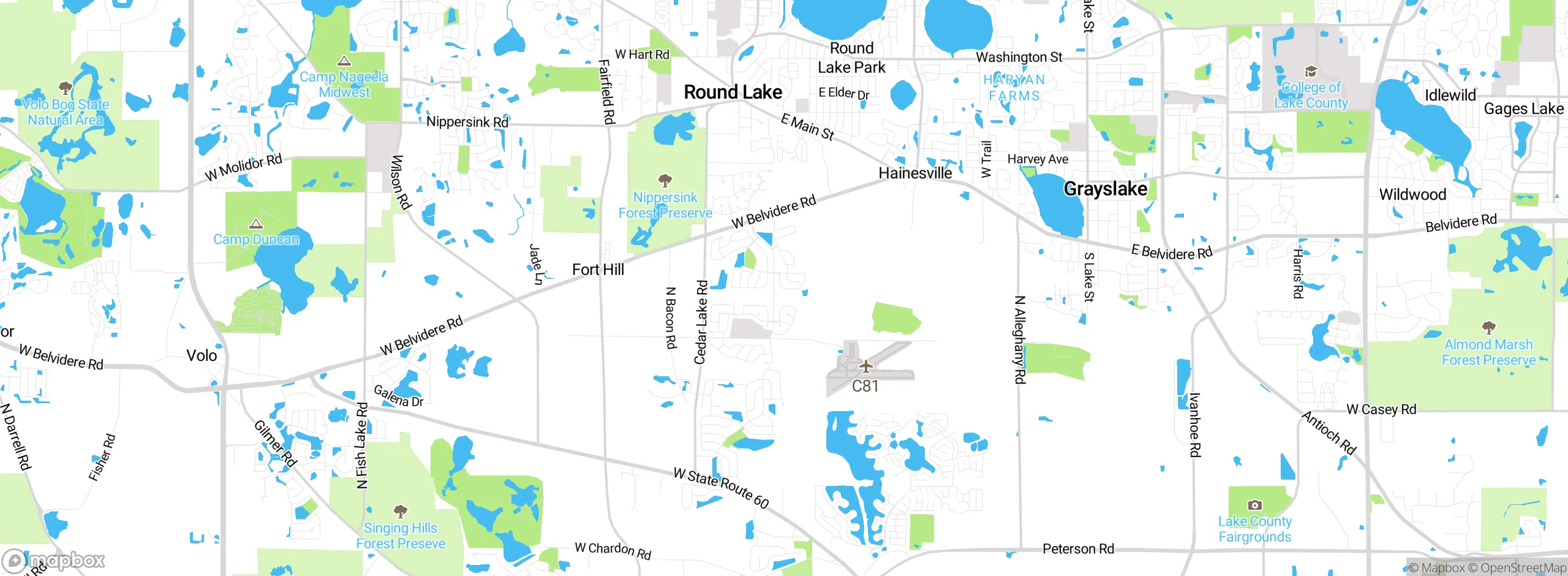 Map showing approximate location