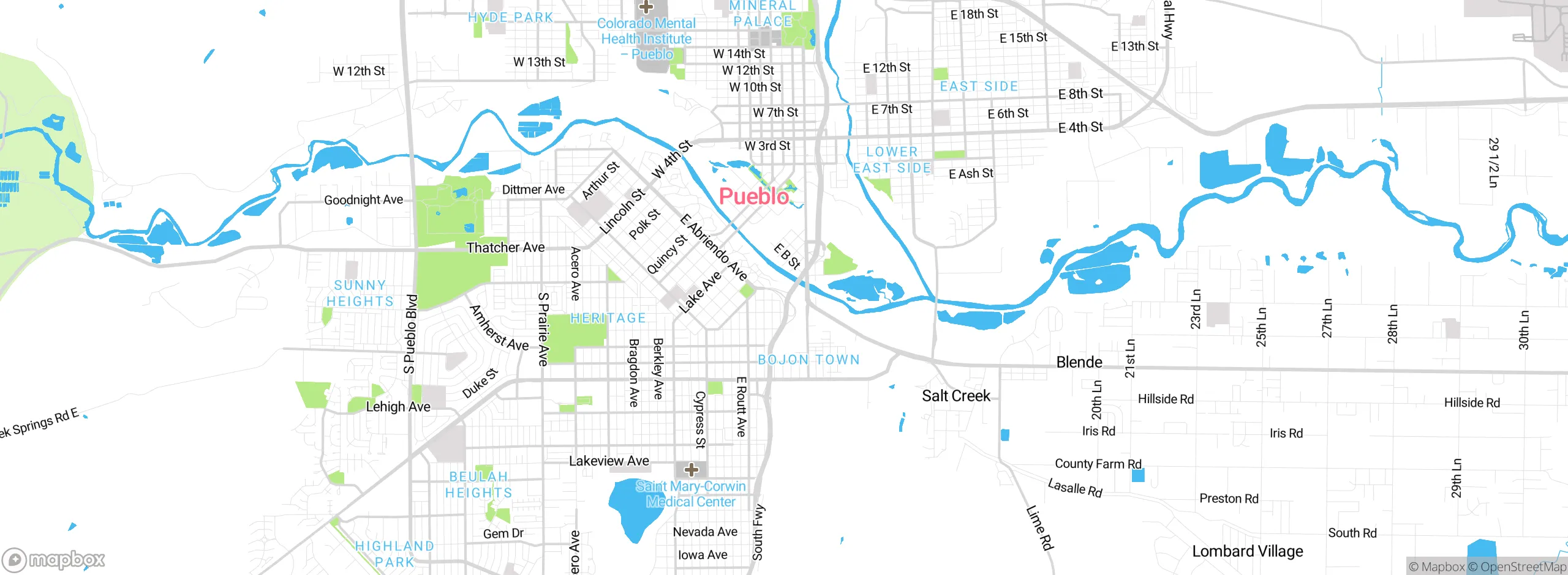 Map showing approximate location