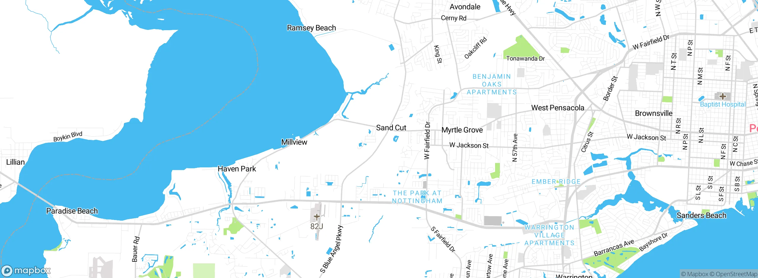 Map showing approximate location