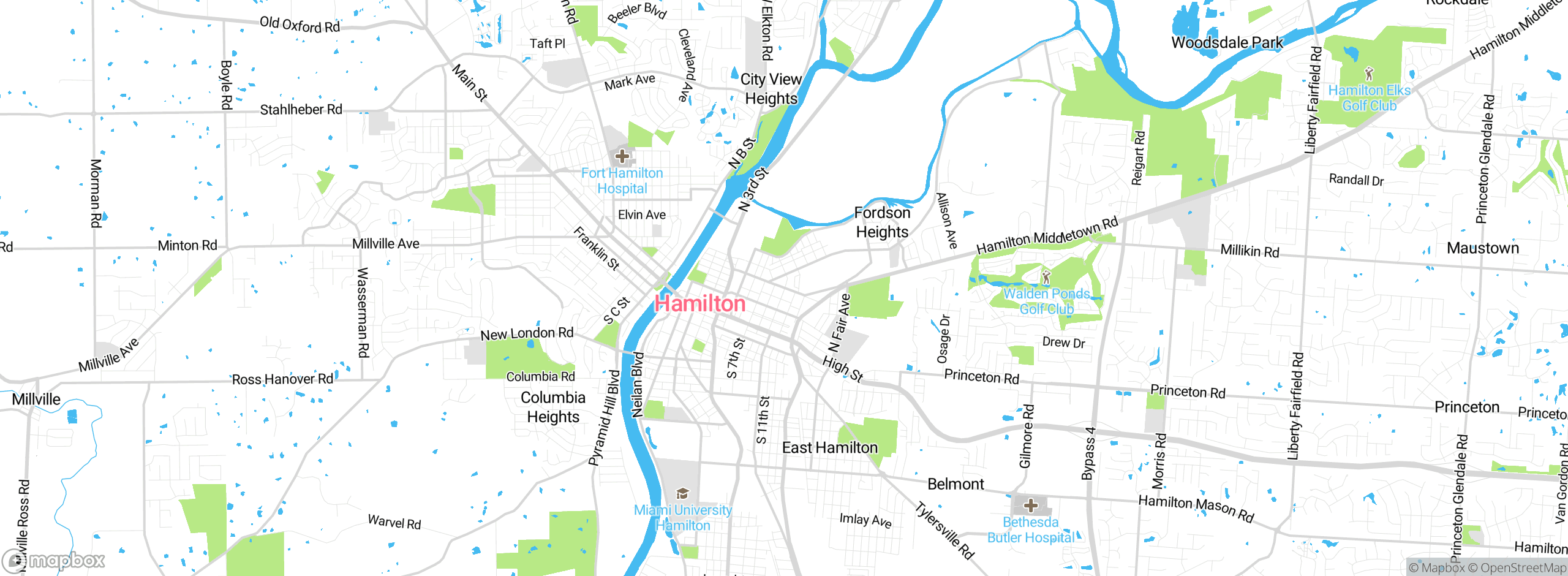 Map showing approximate location
