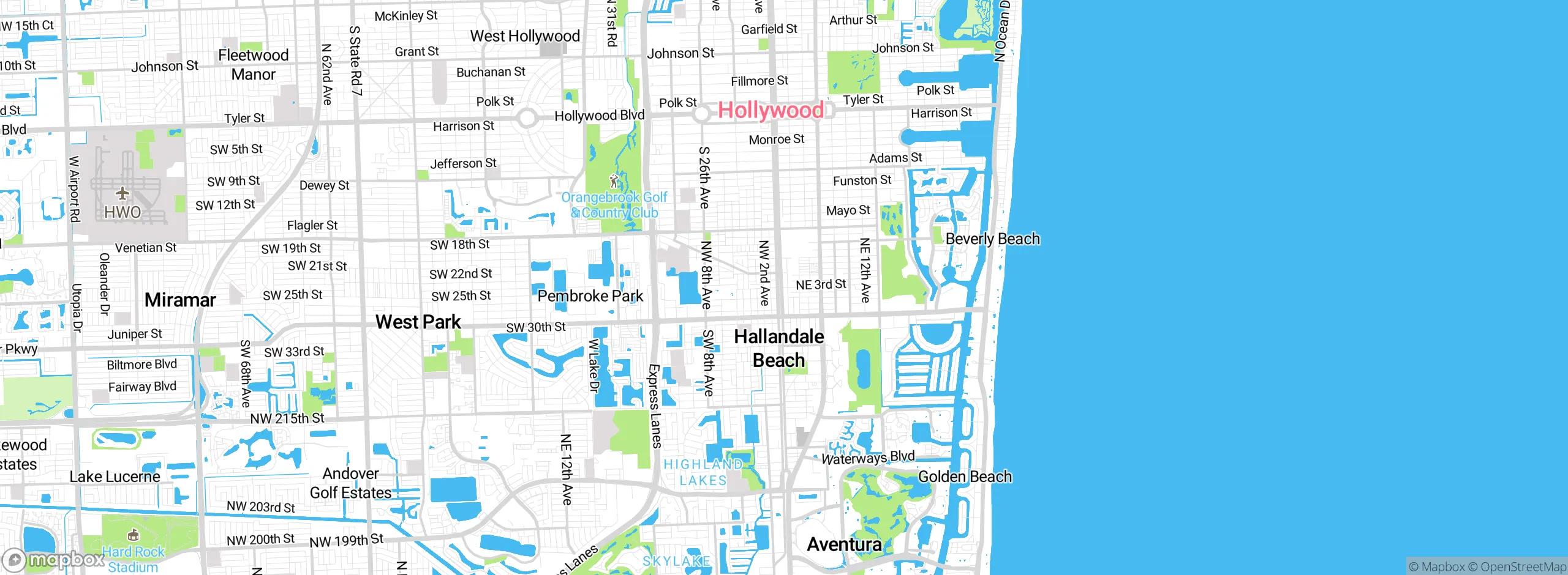 Map showing approximate location