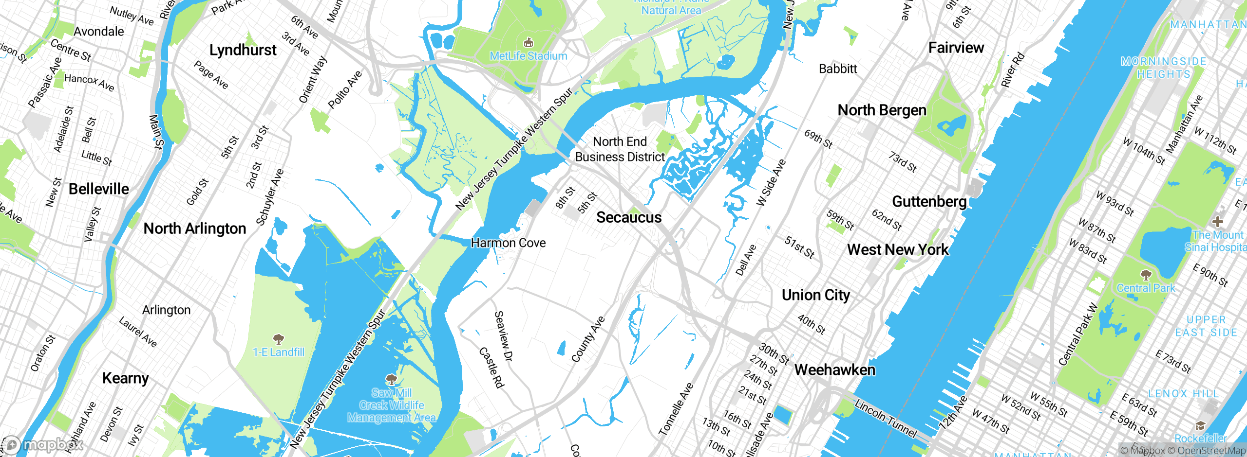 Map showing approximate location