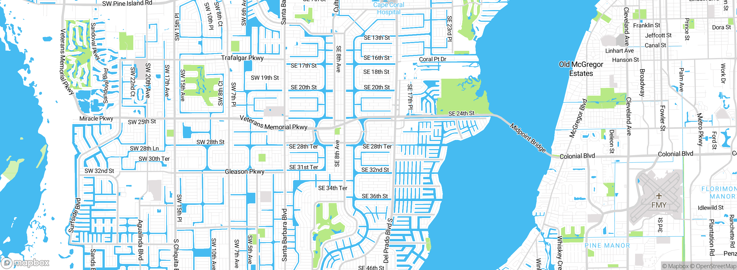 Map showing approximate location