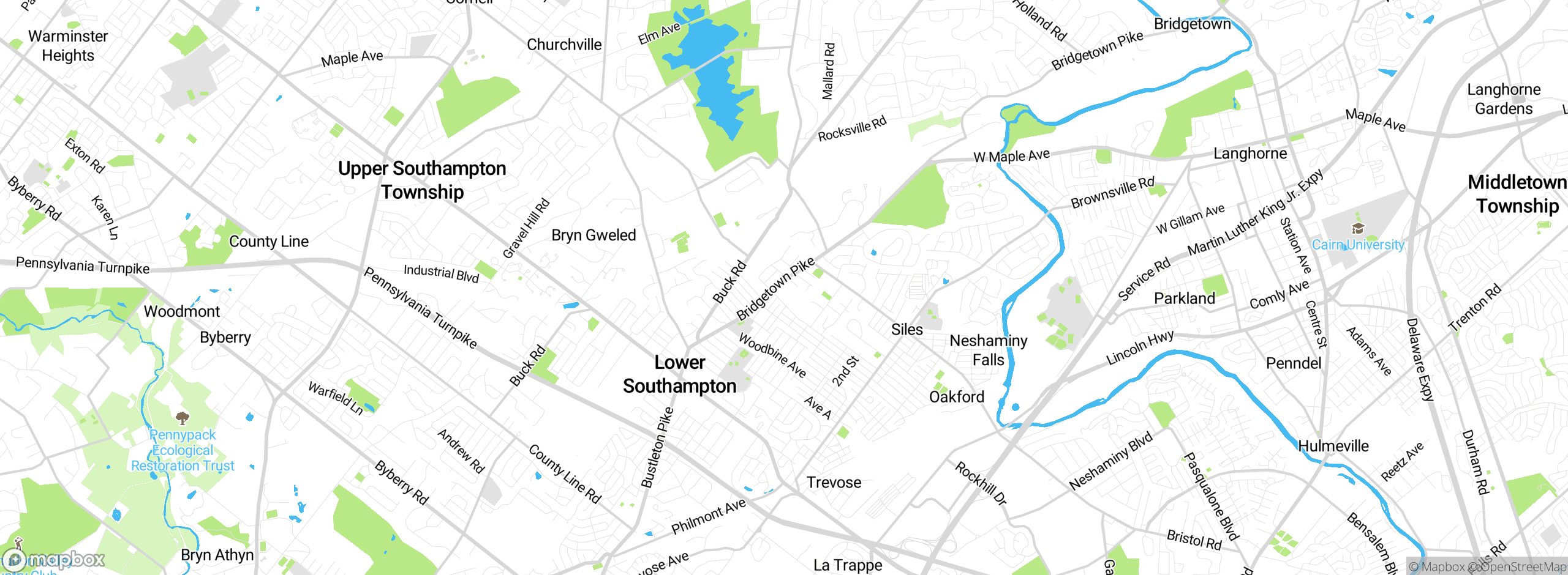 Map showing approximate location