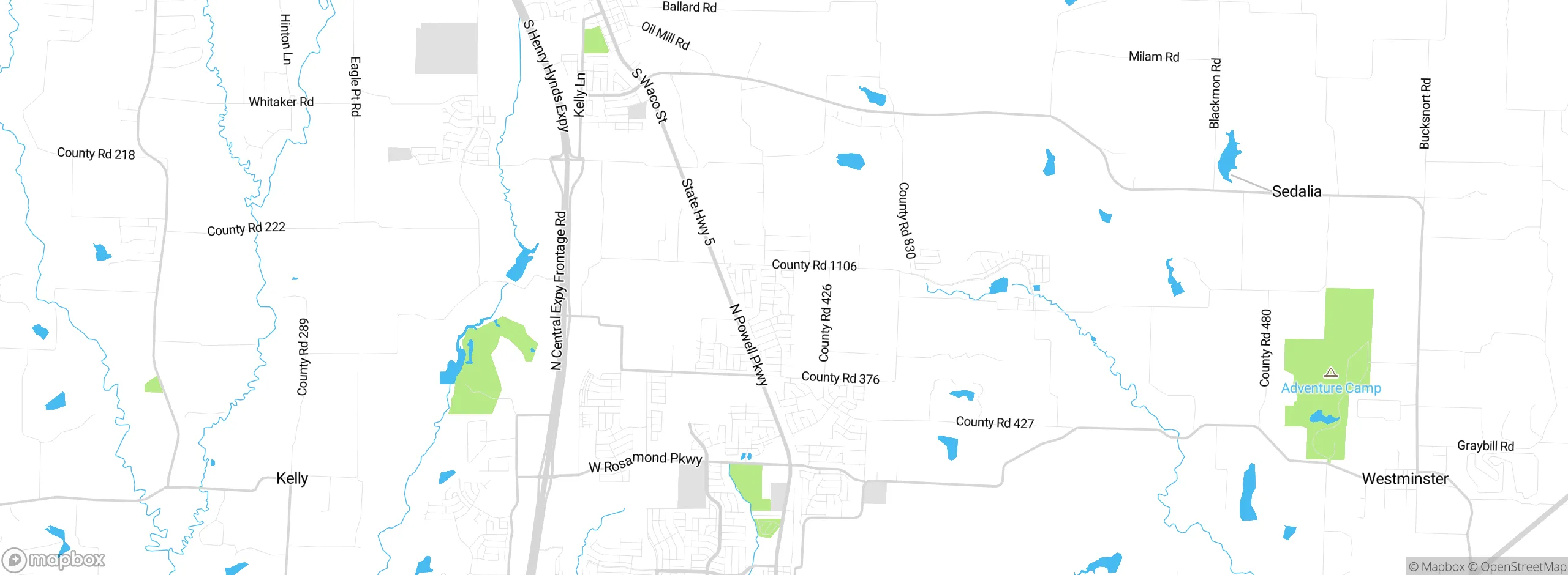 Map showing approximate location