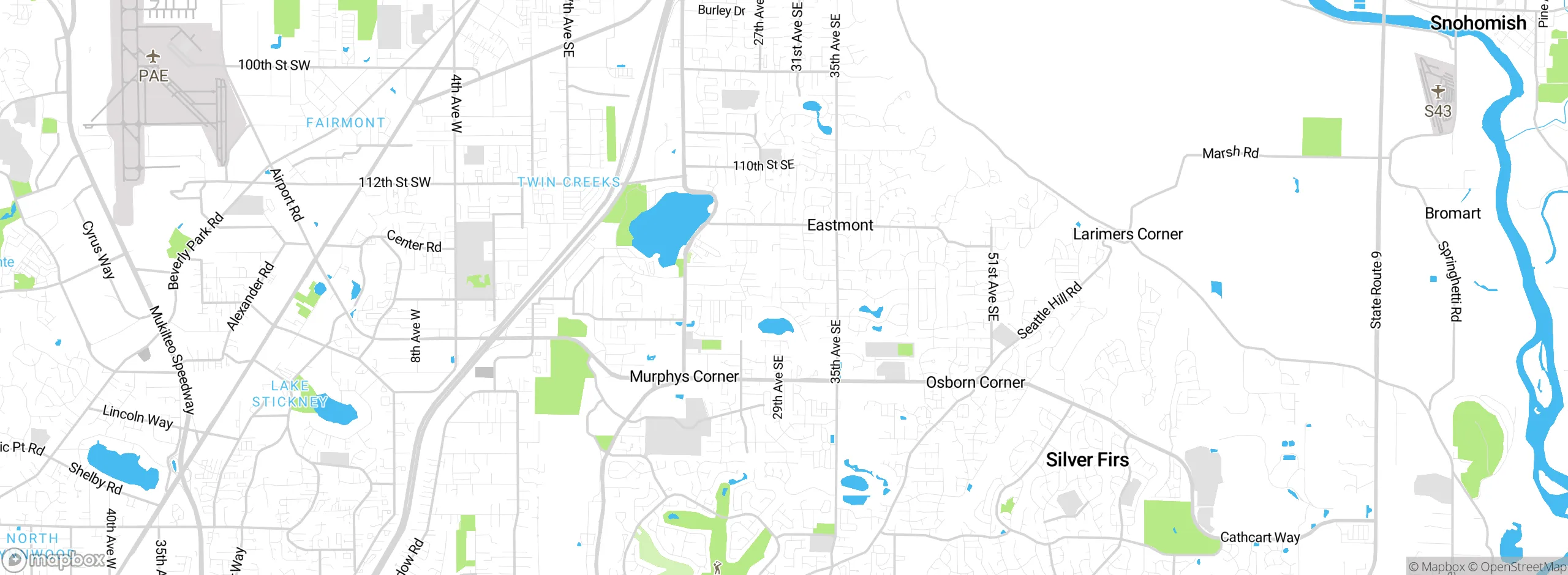 Map showing approximate location
