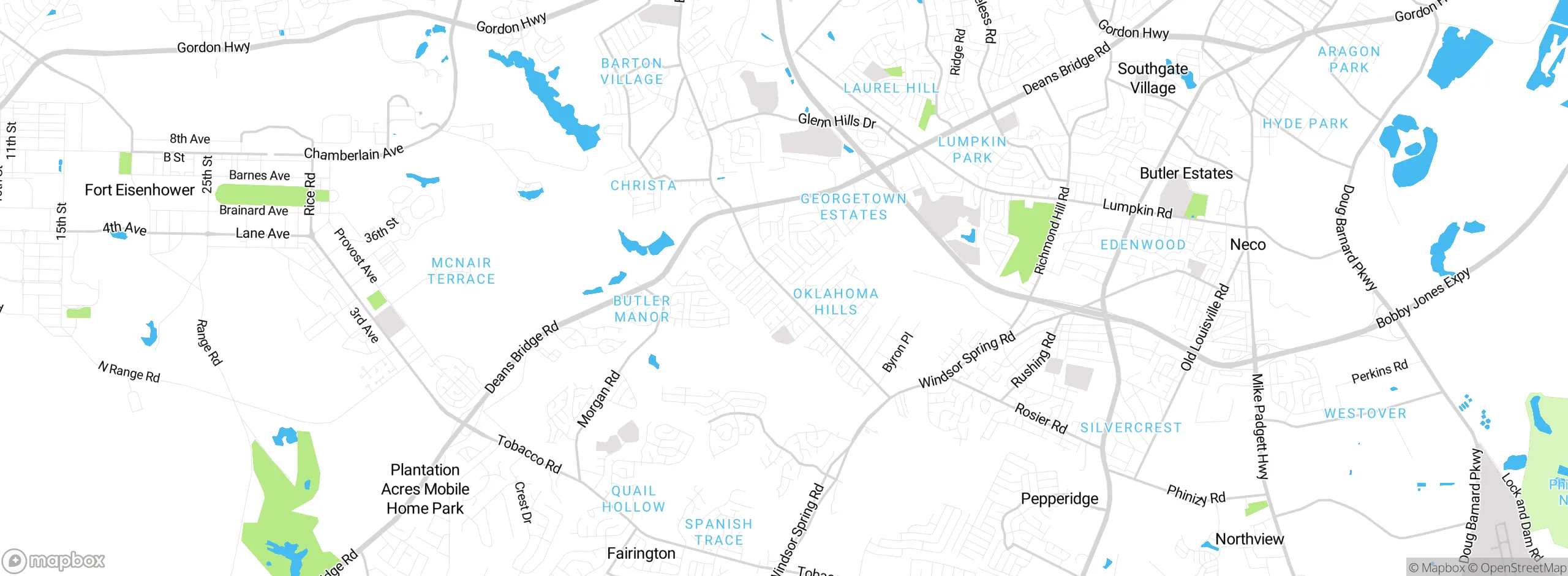 Map showing approximate location
