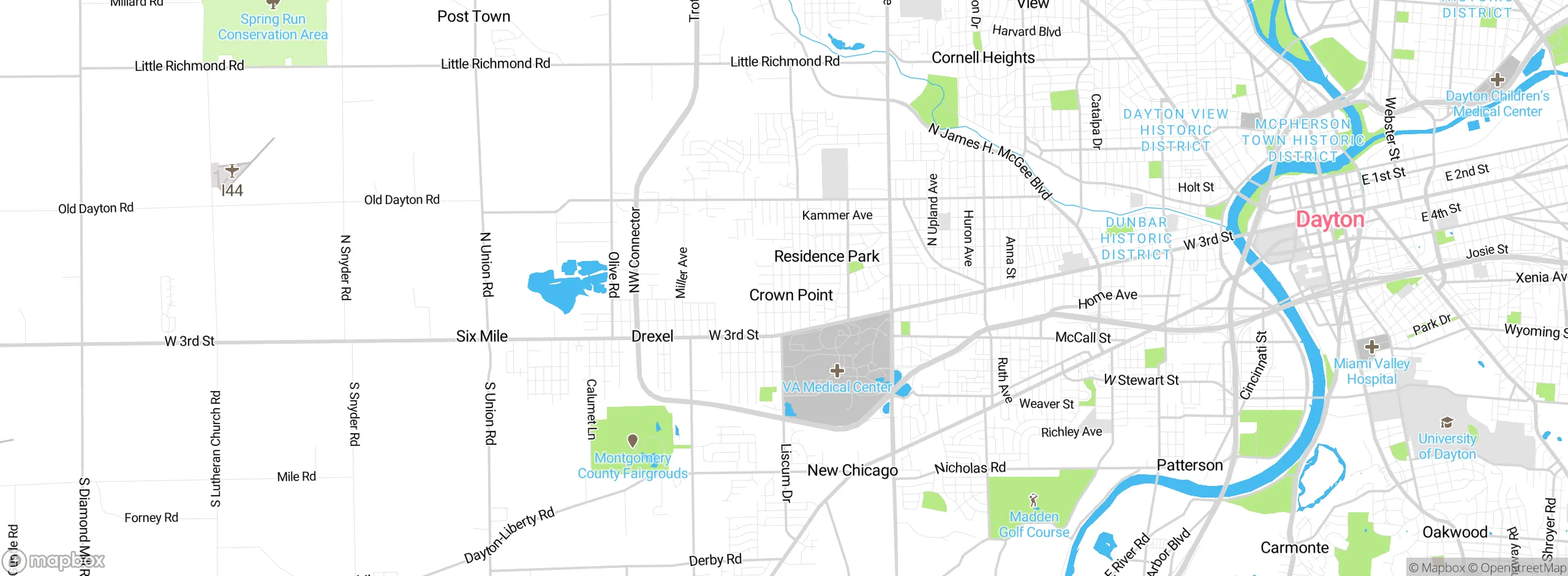 Map showing approximate location