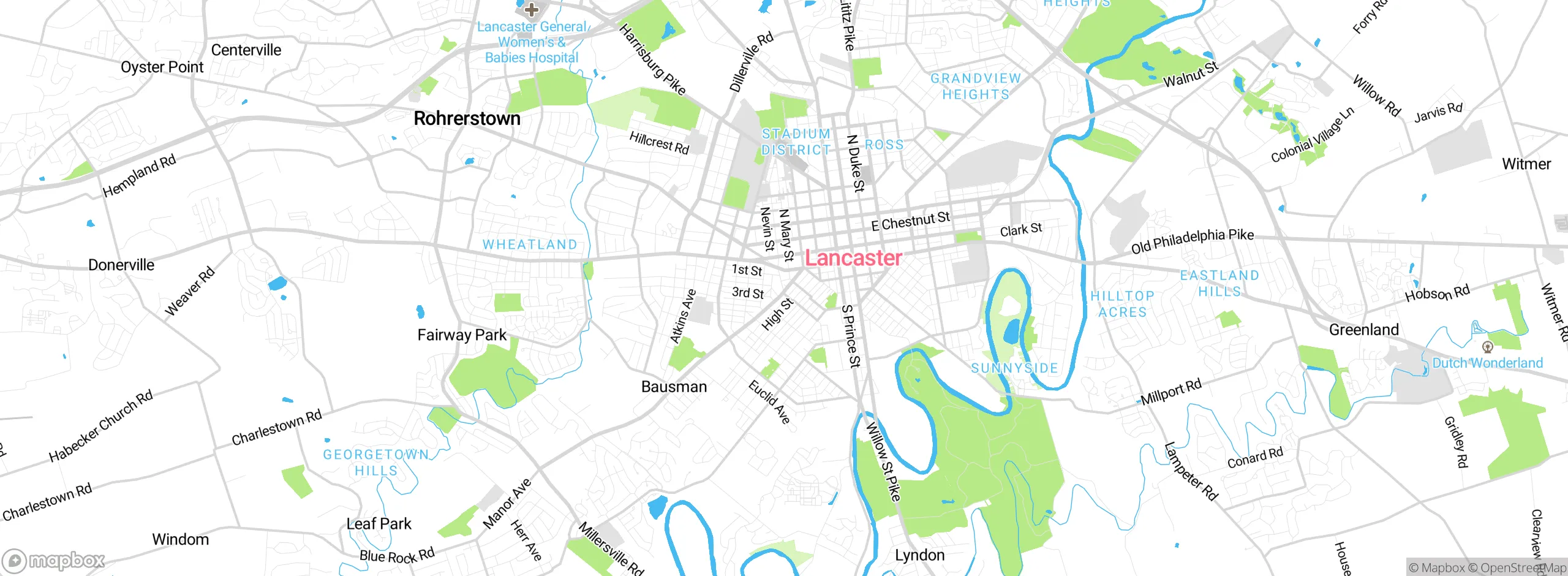Map showing approximate location