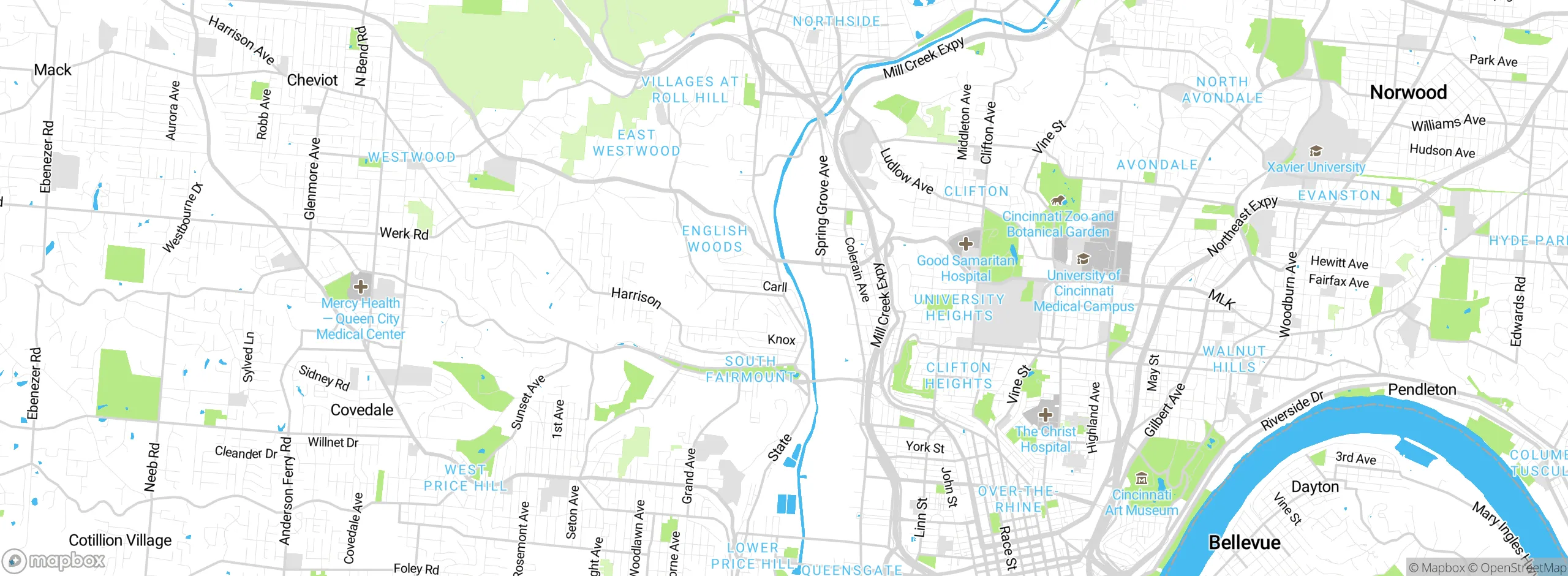 Map showing approximate location