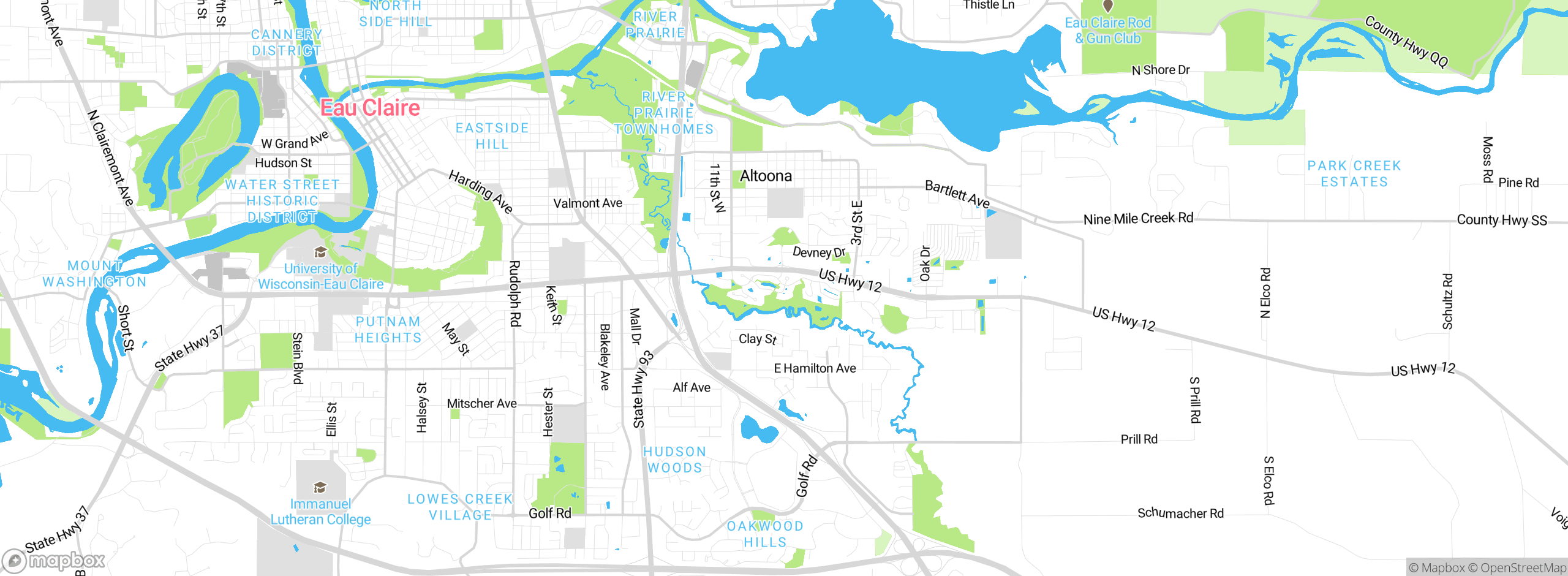 Map showing approximate location