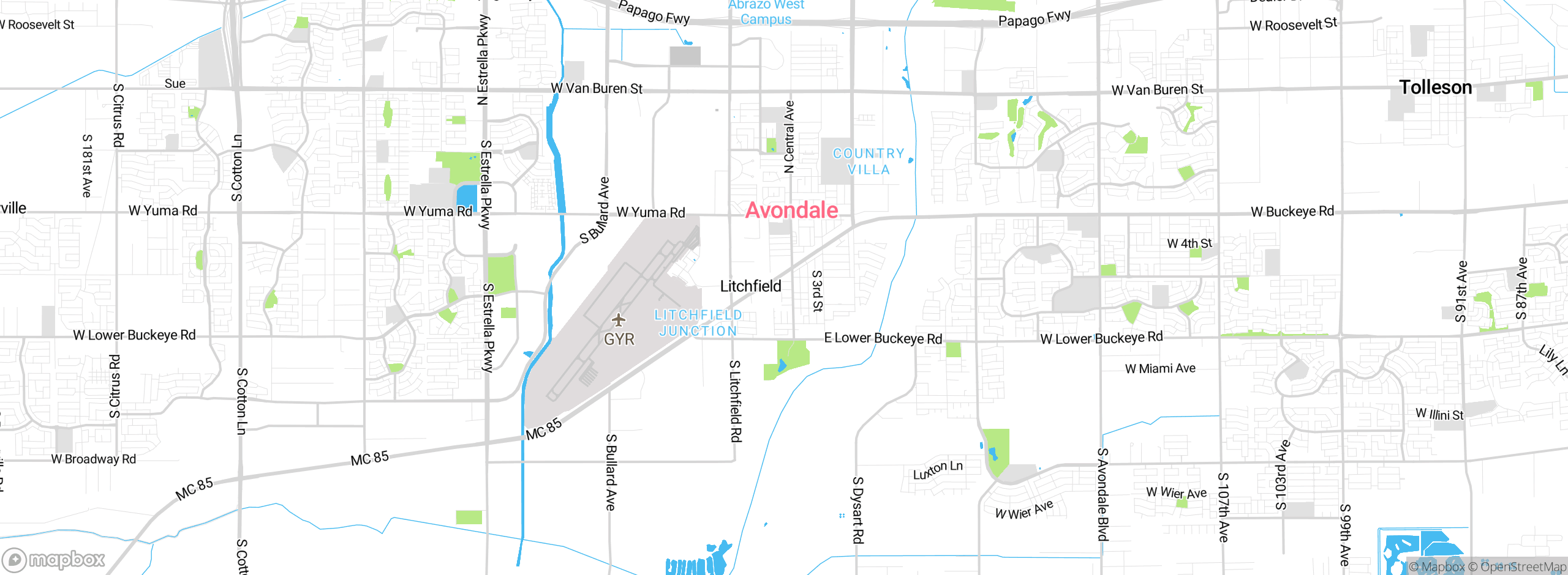 Map showing approximate location
