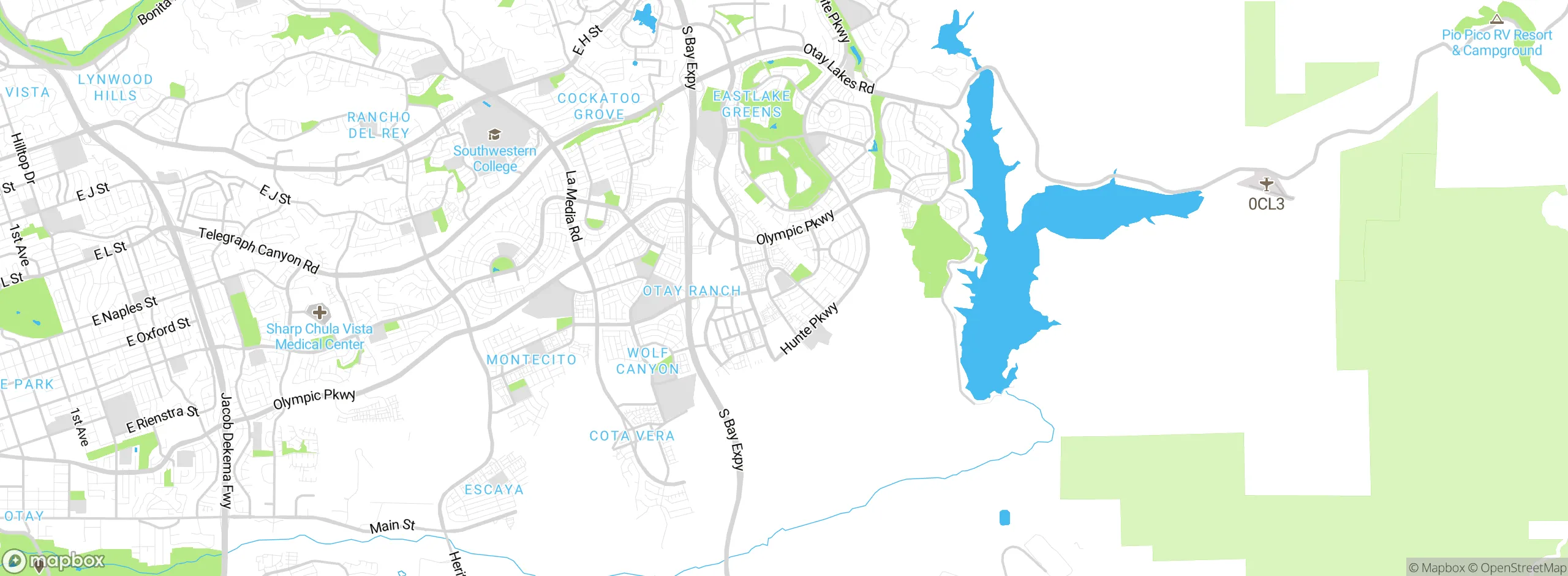 Map showing approximate location