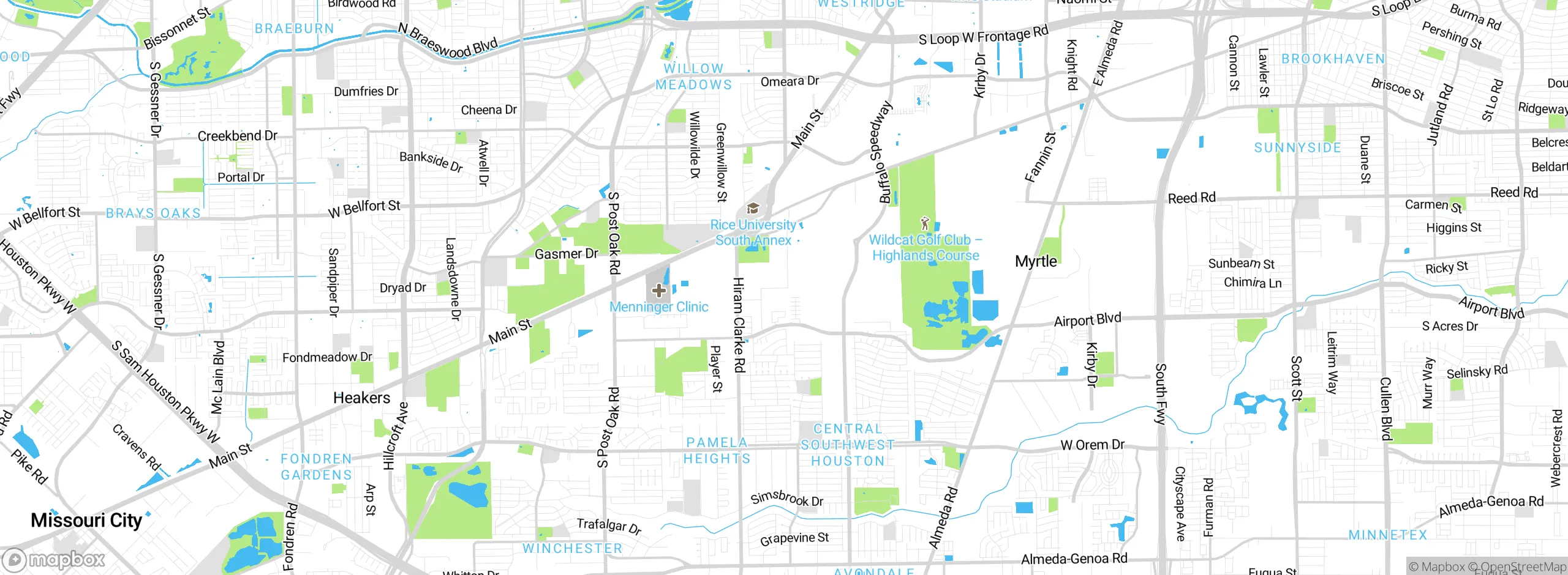 Map showing approximate location