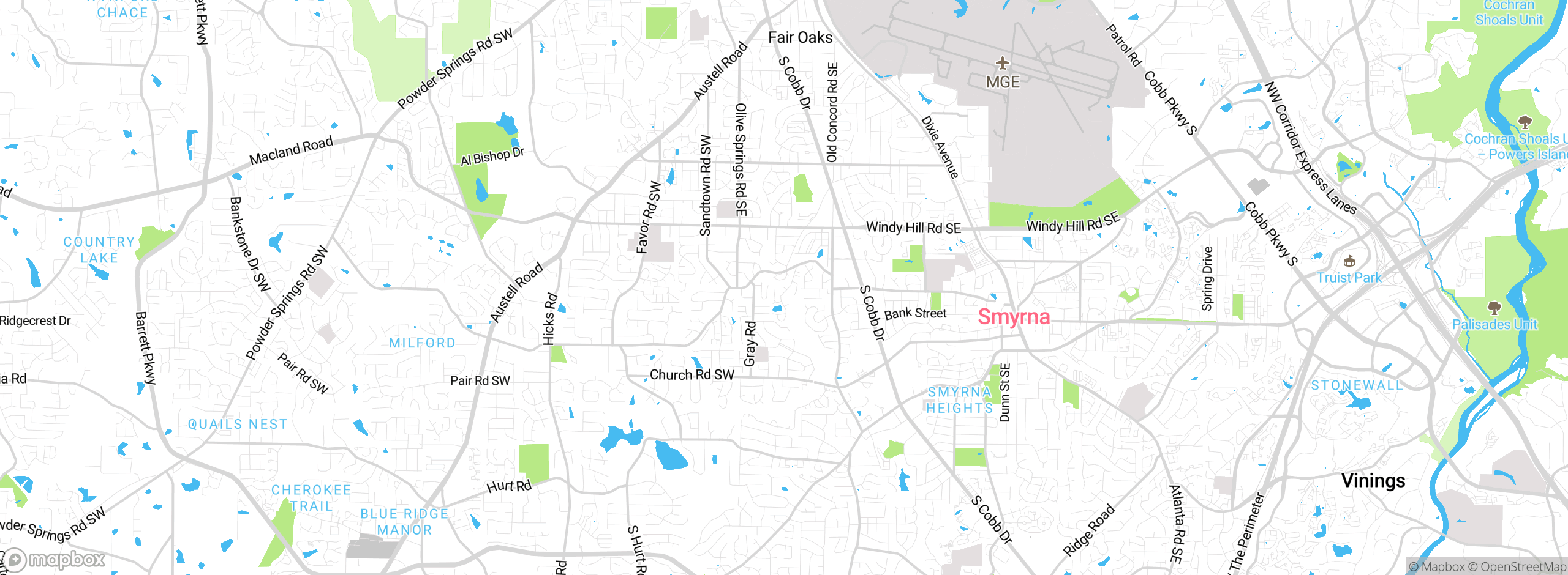 Map showing approximate location