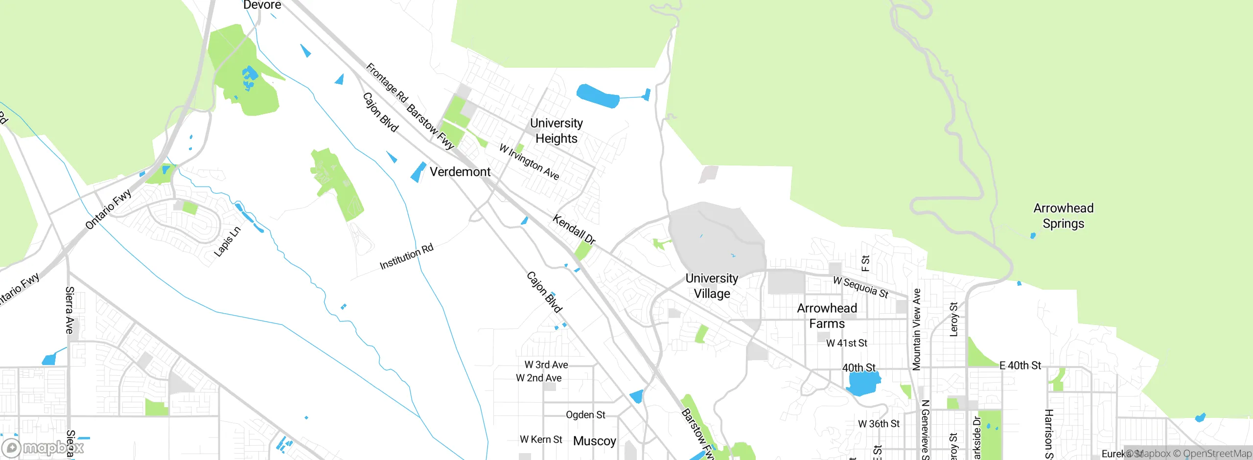 Map showing approximate location