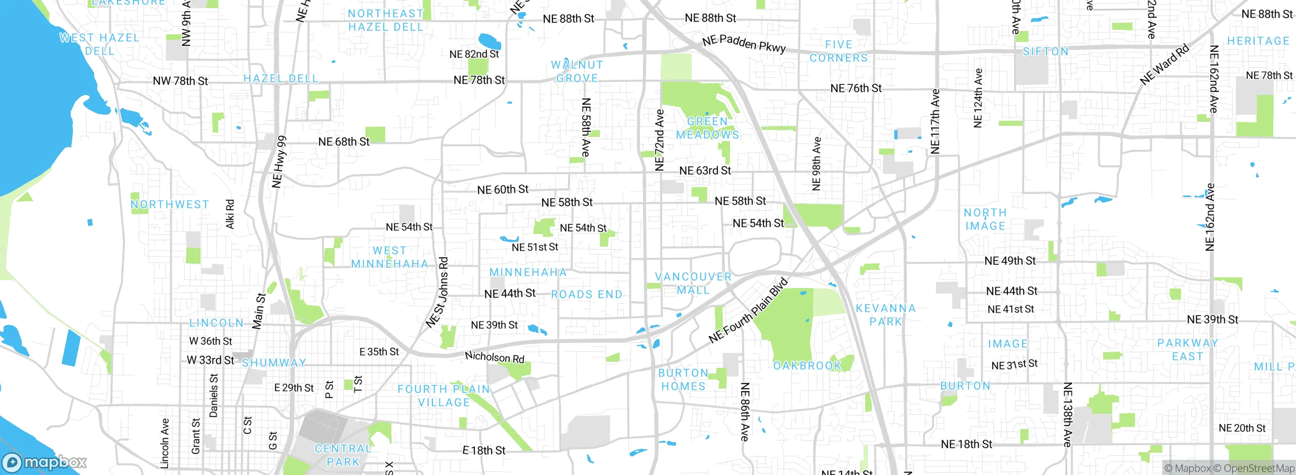 Map showing approximate location